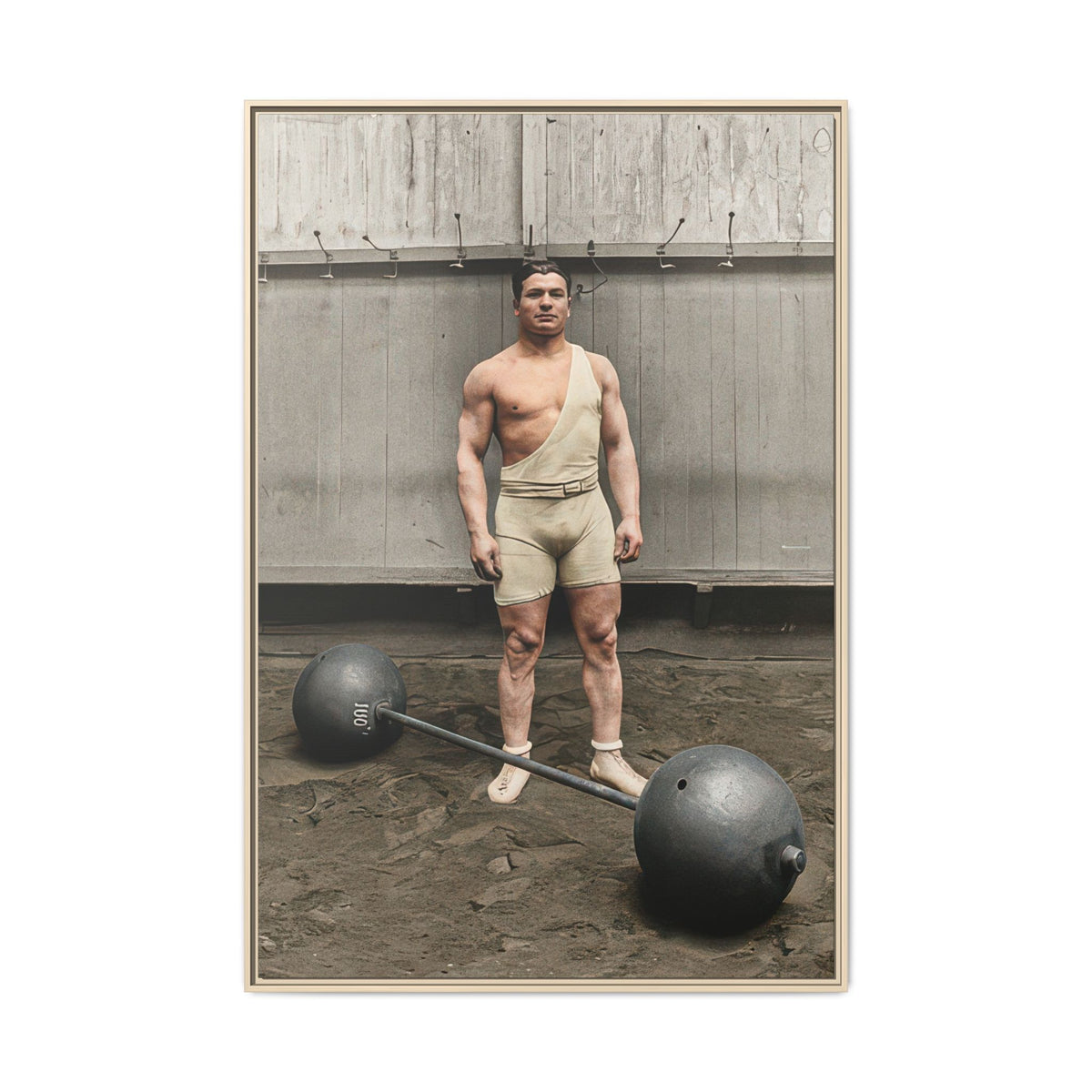 athlétisme 050 | Framed Vintage Photo - Matte Canvas