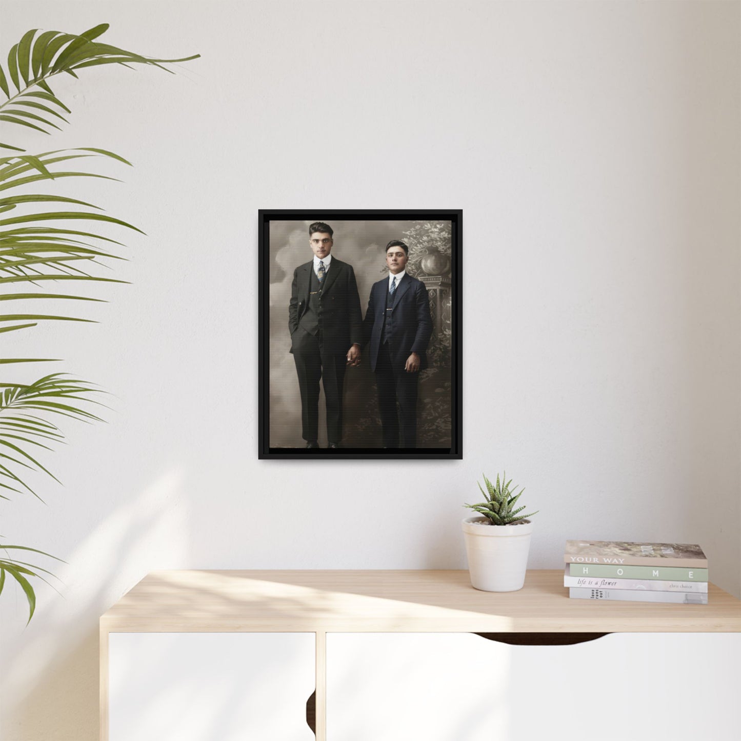 paire 085 | Framed Vintage Photo - Matte Canvas