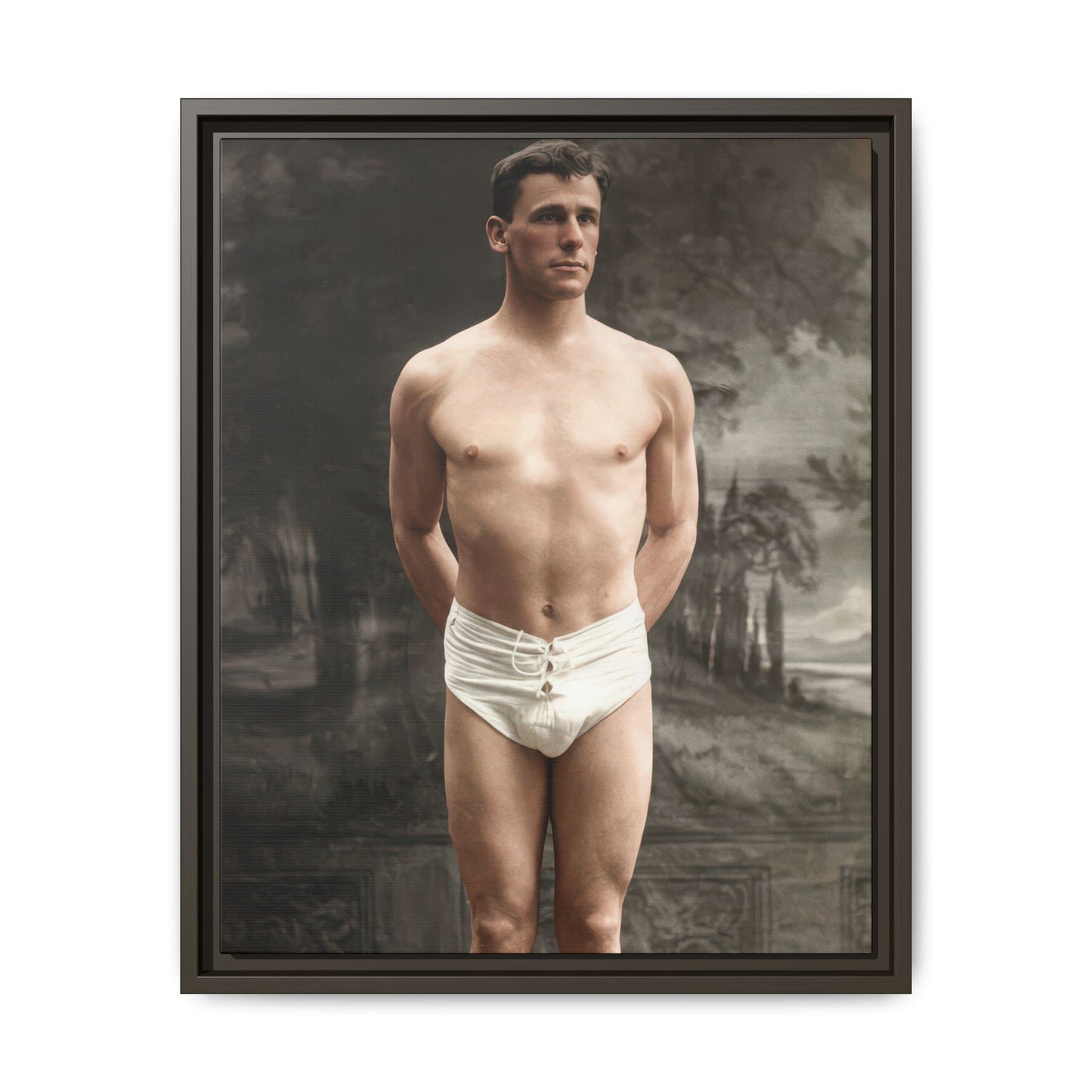 athlétisme 017  | Framed Vintage Photo - Matte Canvas
