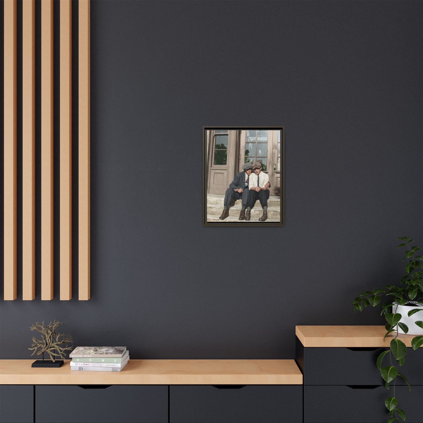 paire 057 | Framed Vintage Photo - Matte Canvas
