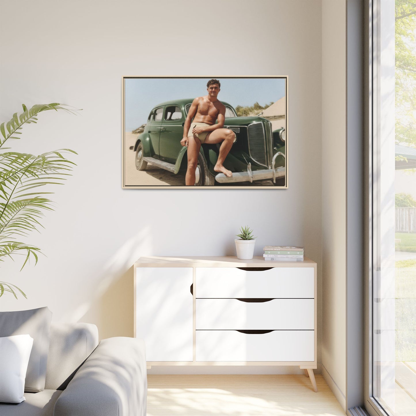 nager 022 | Framed Vintage Photo - Matte Canvas