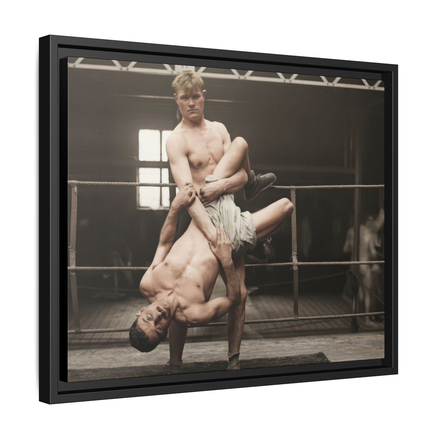 athlétisme 004 | Framed Vintage Photo - Matte Canvas