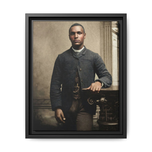 celibataire 036 | Framed Vintage Photo - Matte Canvas