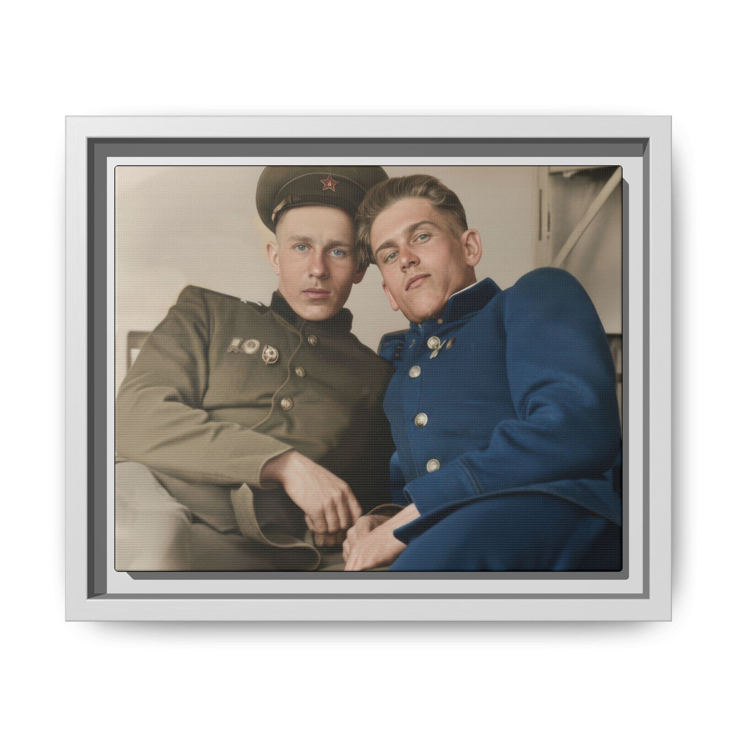 paire 007 | Framed Vintage Photo - Matte Canvas