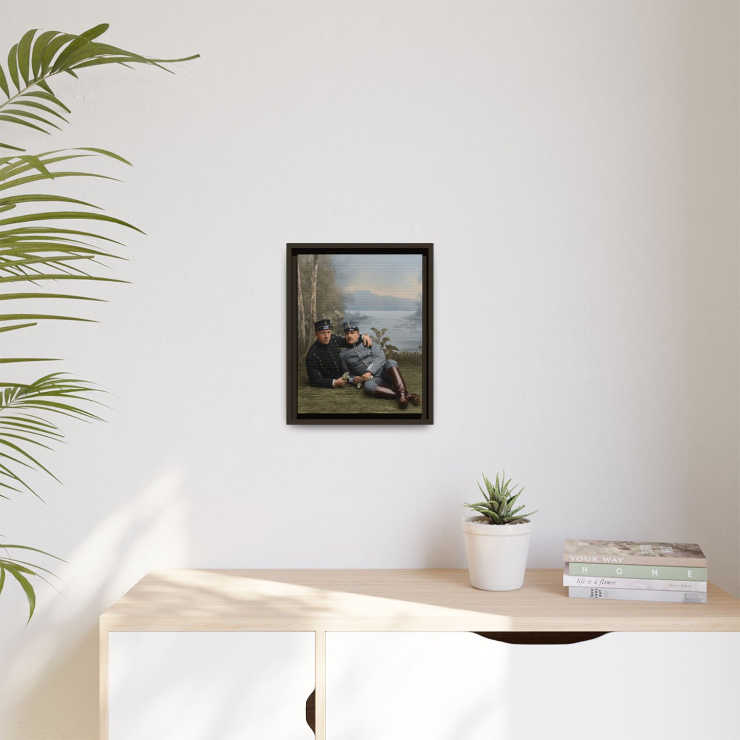 paire 129 | Framed Vintage Photo - Matte Canvas