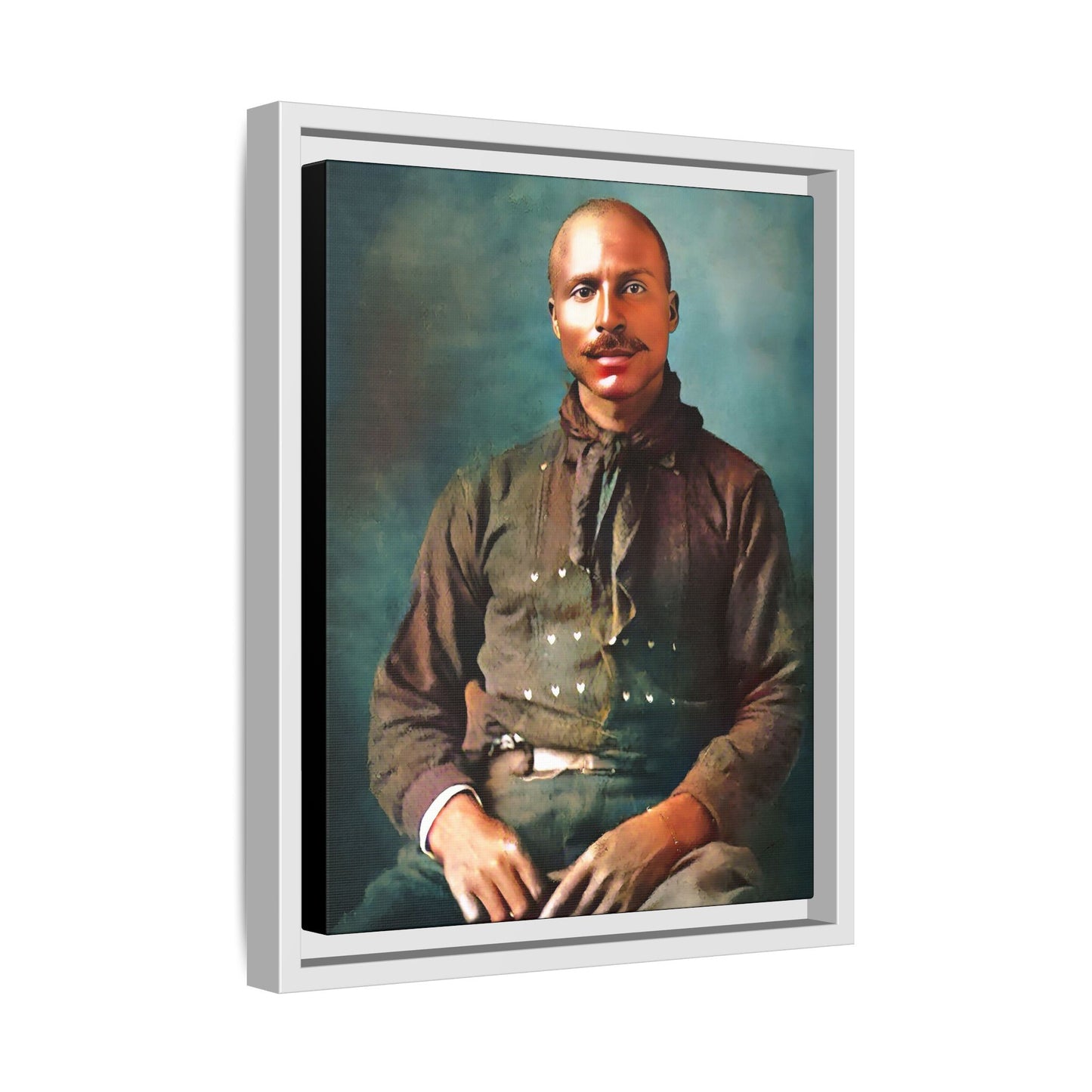 celibataire 017 | Framed Vintage Photo - Matte Canvas