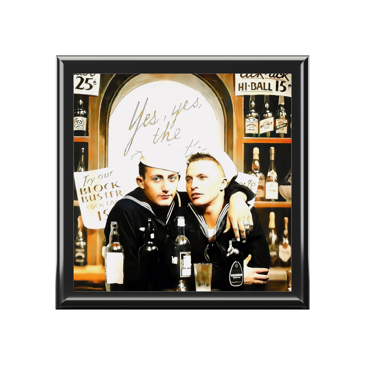 paire 048 | Keepsake Box Vintage Gay Sailors Uniform Bar Drinking Queer LGBTQ Couple Boyfriend Gift