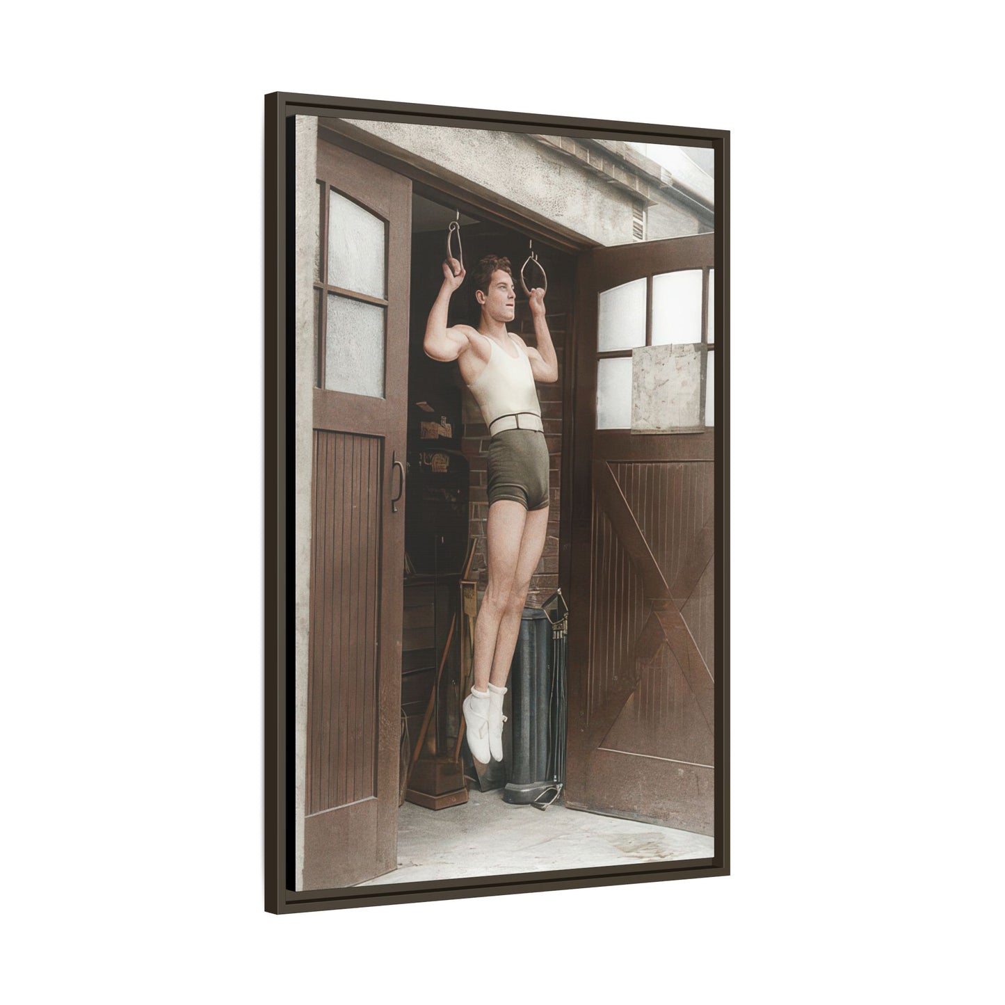 athlétisme 031 | Framed Vintage Photo - Matte Canvas