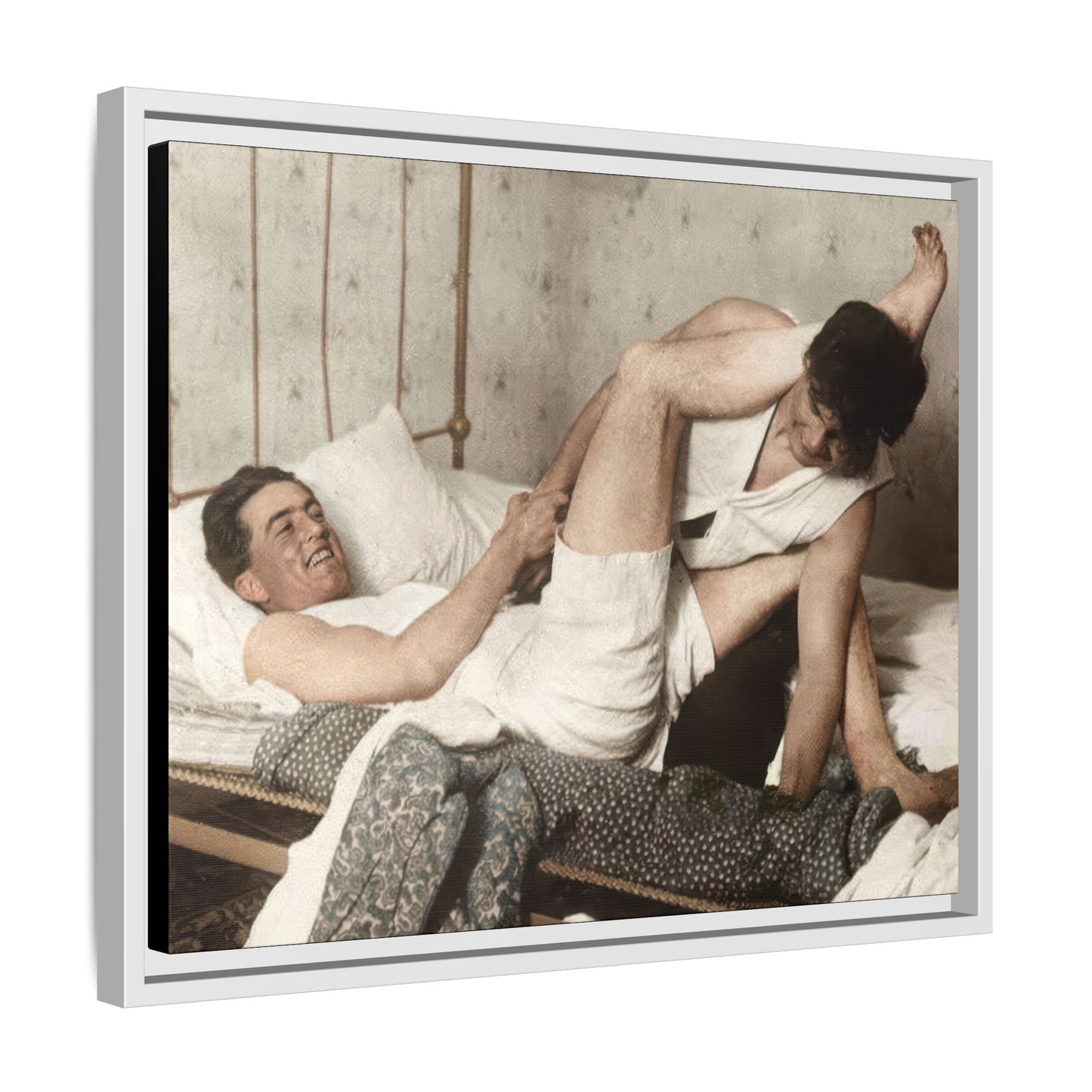 paire 016 | Framed Vintage Photo - Matte Canvas