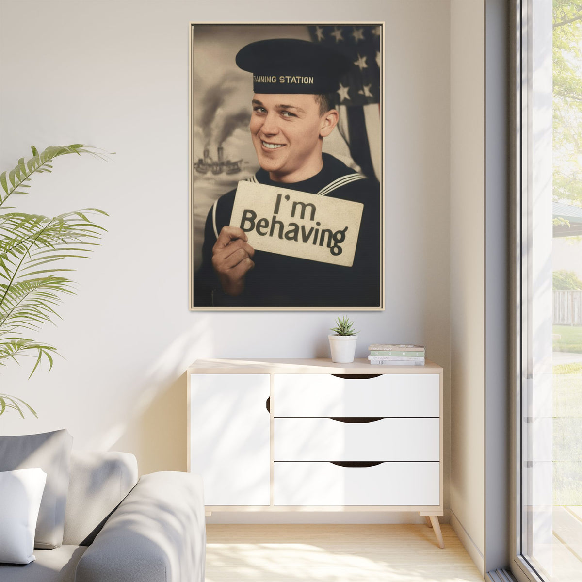 celibataire 002 | Framed Vintage Photo - Matte Canvas
