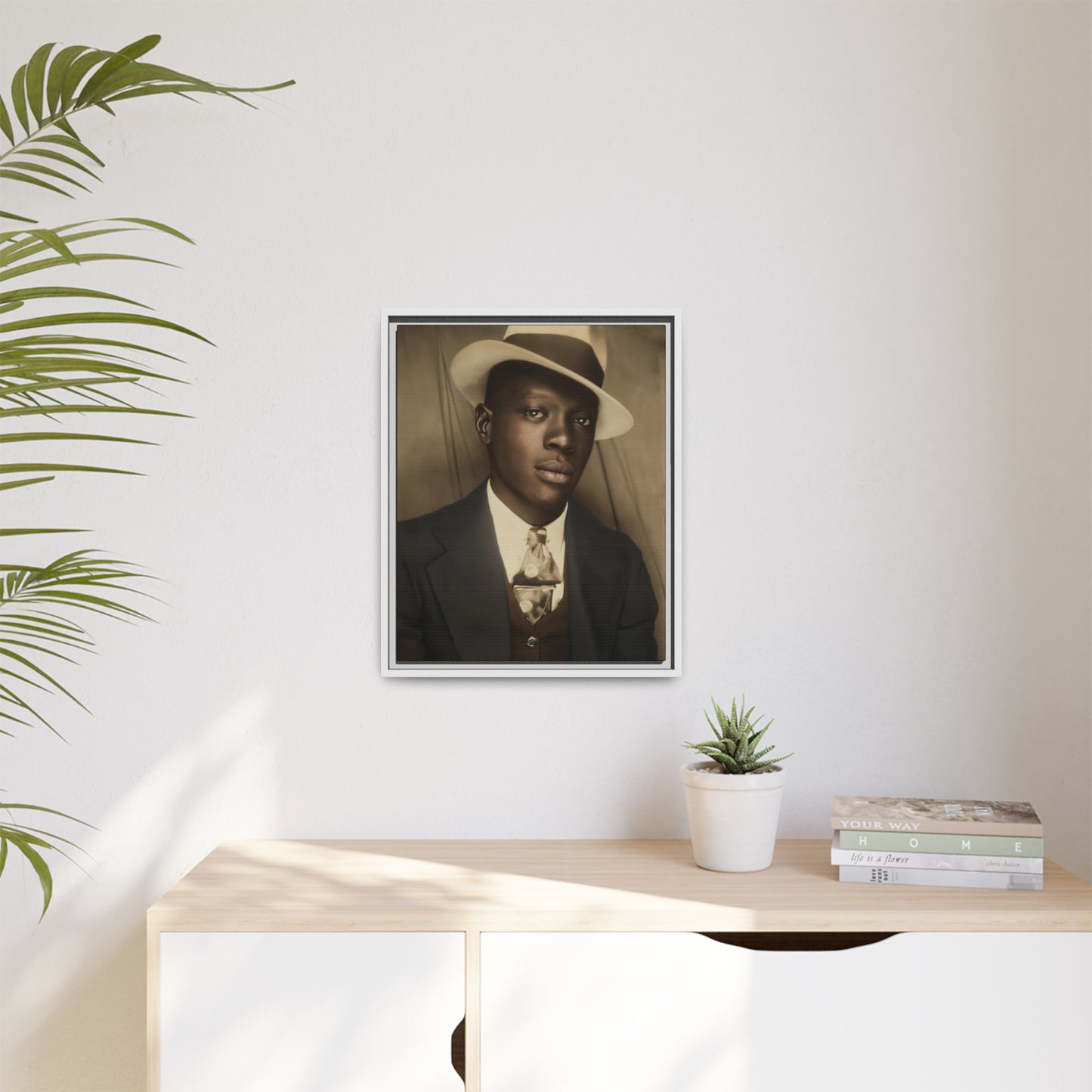 celibataire 019 | Framed Vintage Photo - Matte Canvas