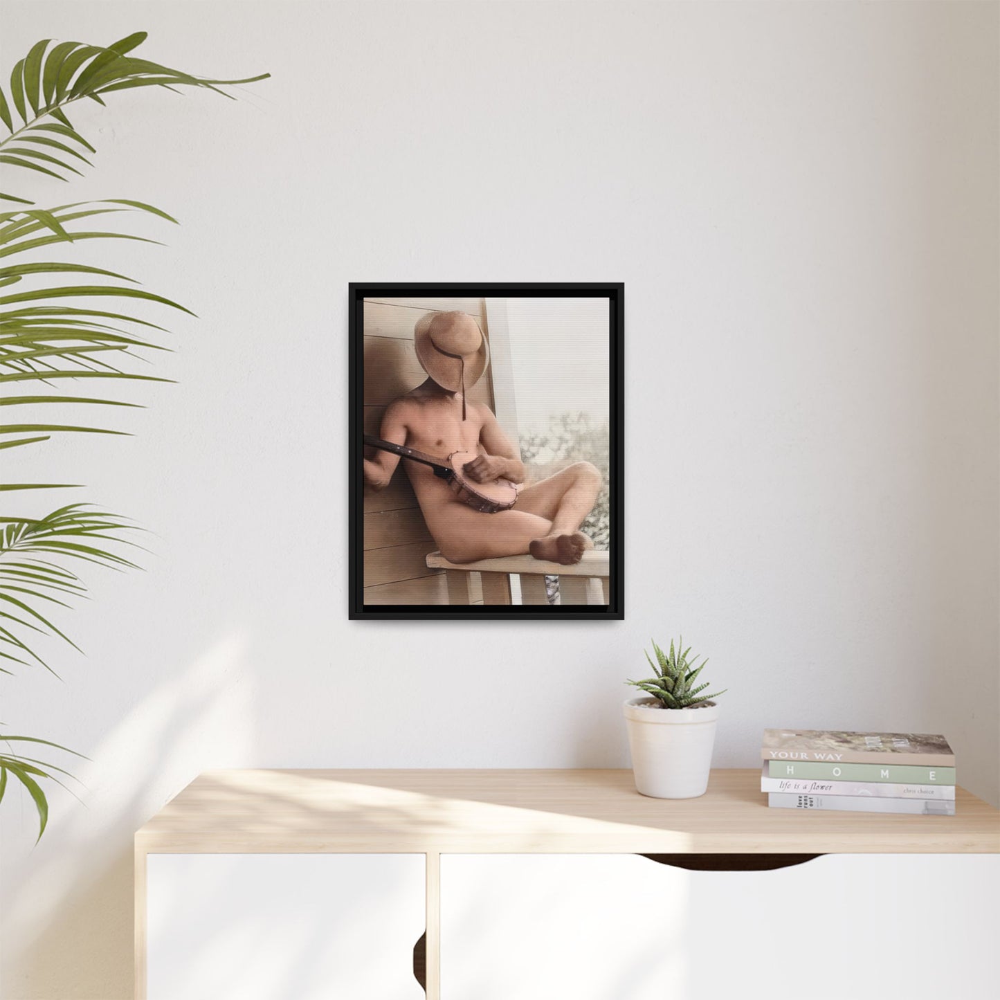celibataire 042 | Framed Vintage Photo - Matte Canvas