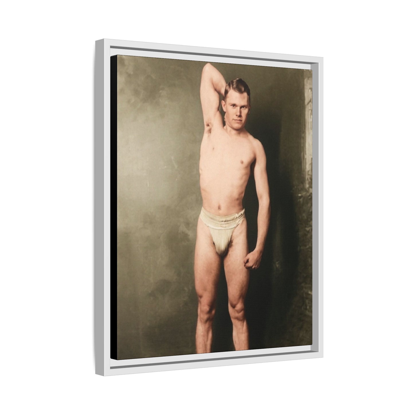 athlétisme 025 | Framed Vintage Photo - Matte Canvas