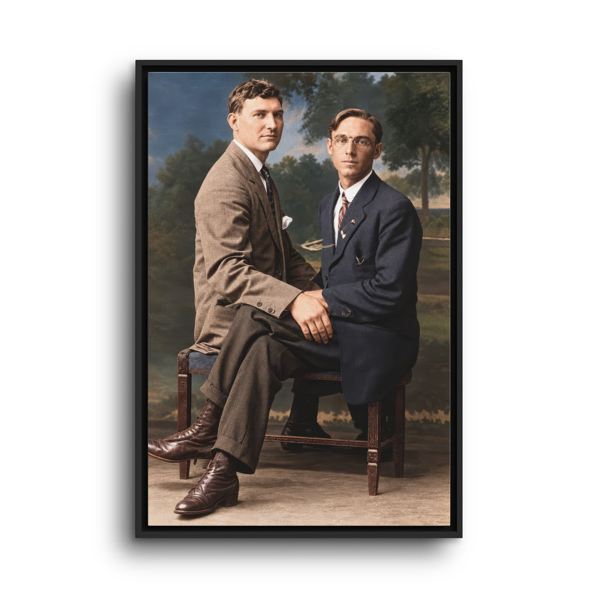 paire 165 | Framed Vintage Photo - Matte Canvas