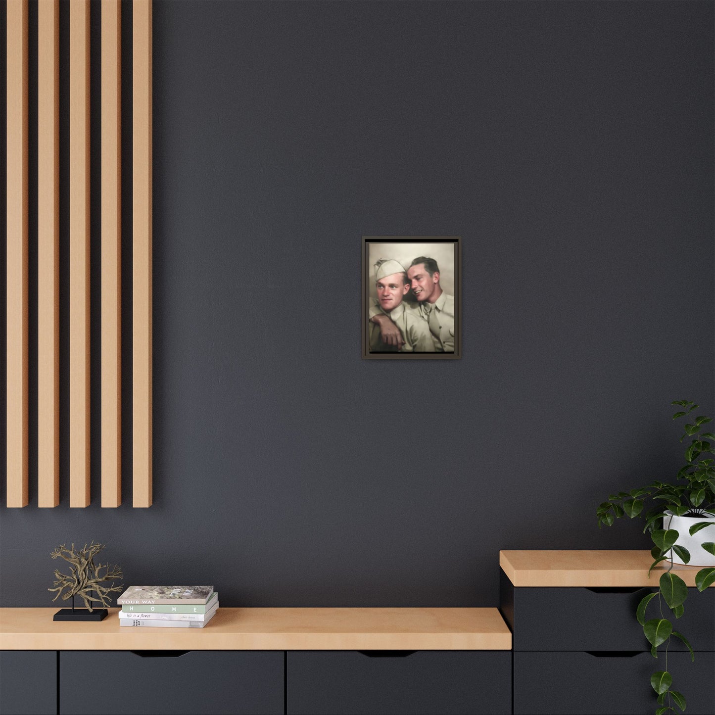 paire 049 | Framed Vintage Photo - Matte Canvas