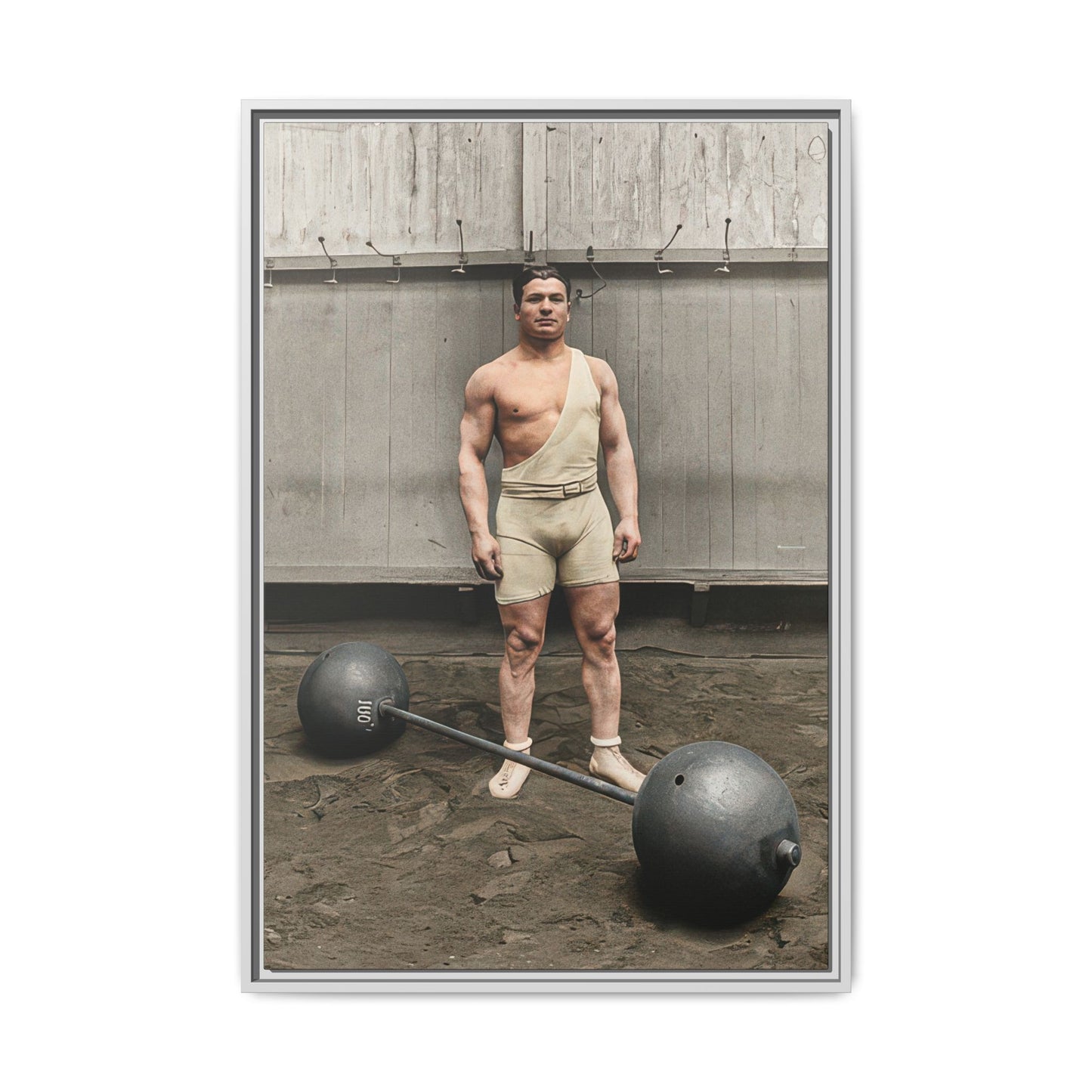 athlétisme 050 | Framed Vintage Photo - Matte Canvas