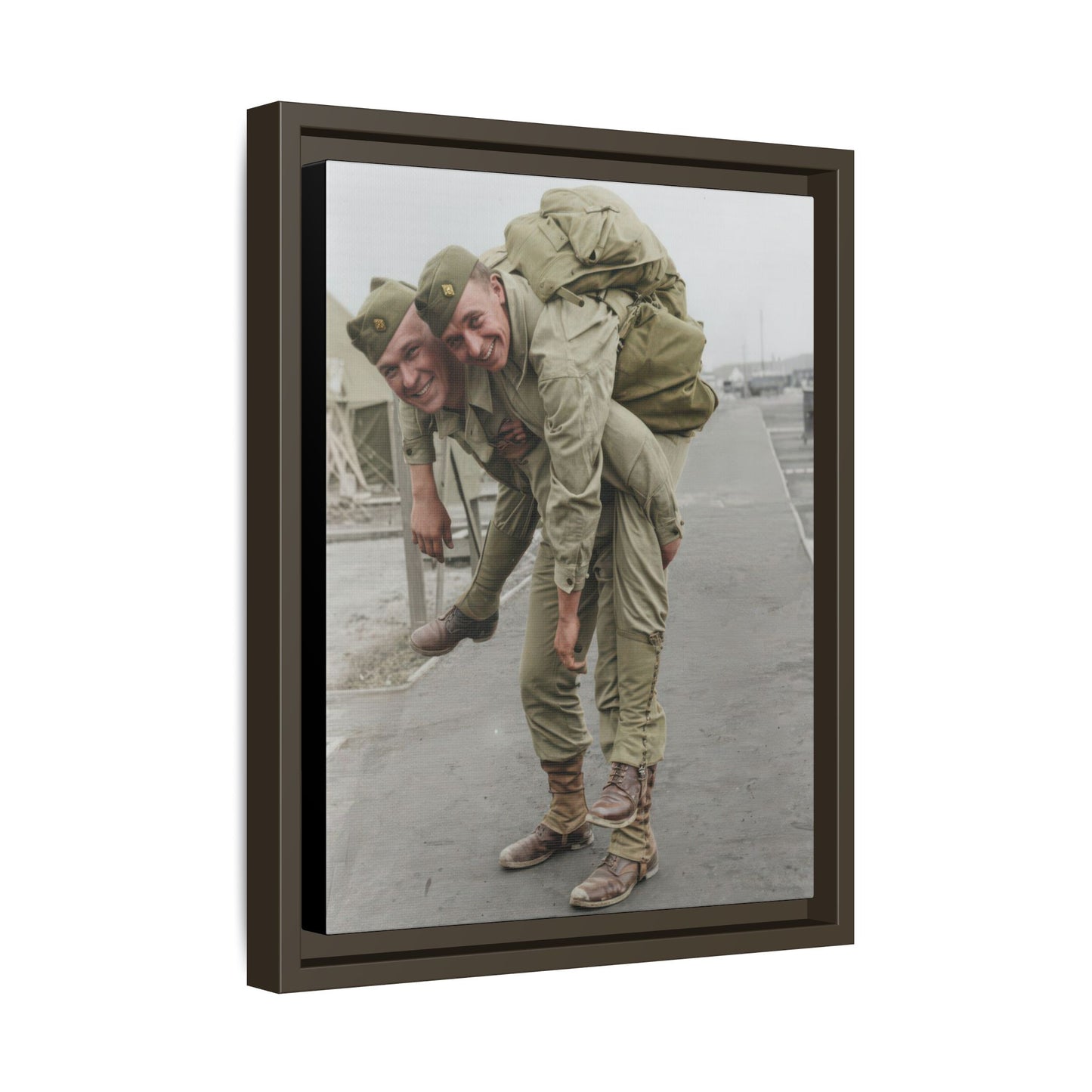 paire 074 | Framed Vintage Photo - Matte Canvas