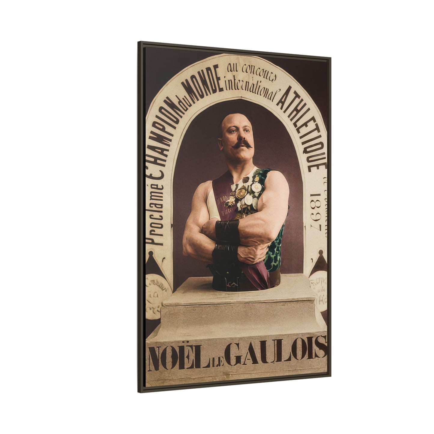 athlétisme 045 | Framed Vintage Photo - Matte Canvas