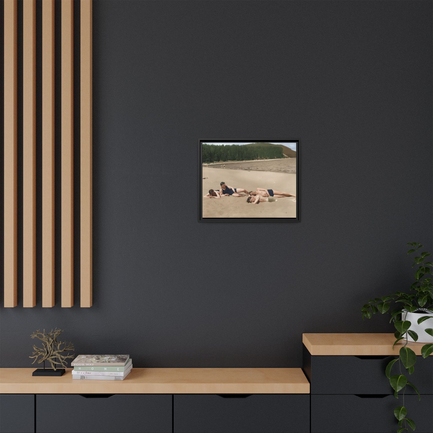 nager 026 | Framed Vintage Photo - Matte Canvas