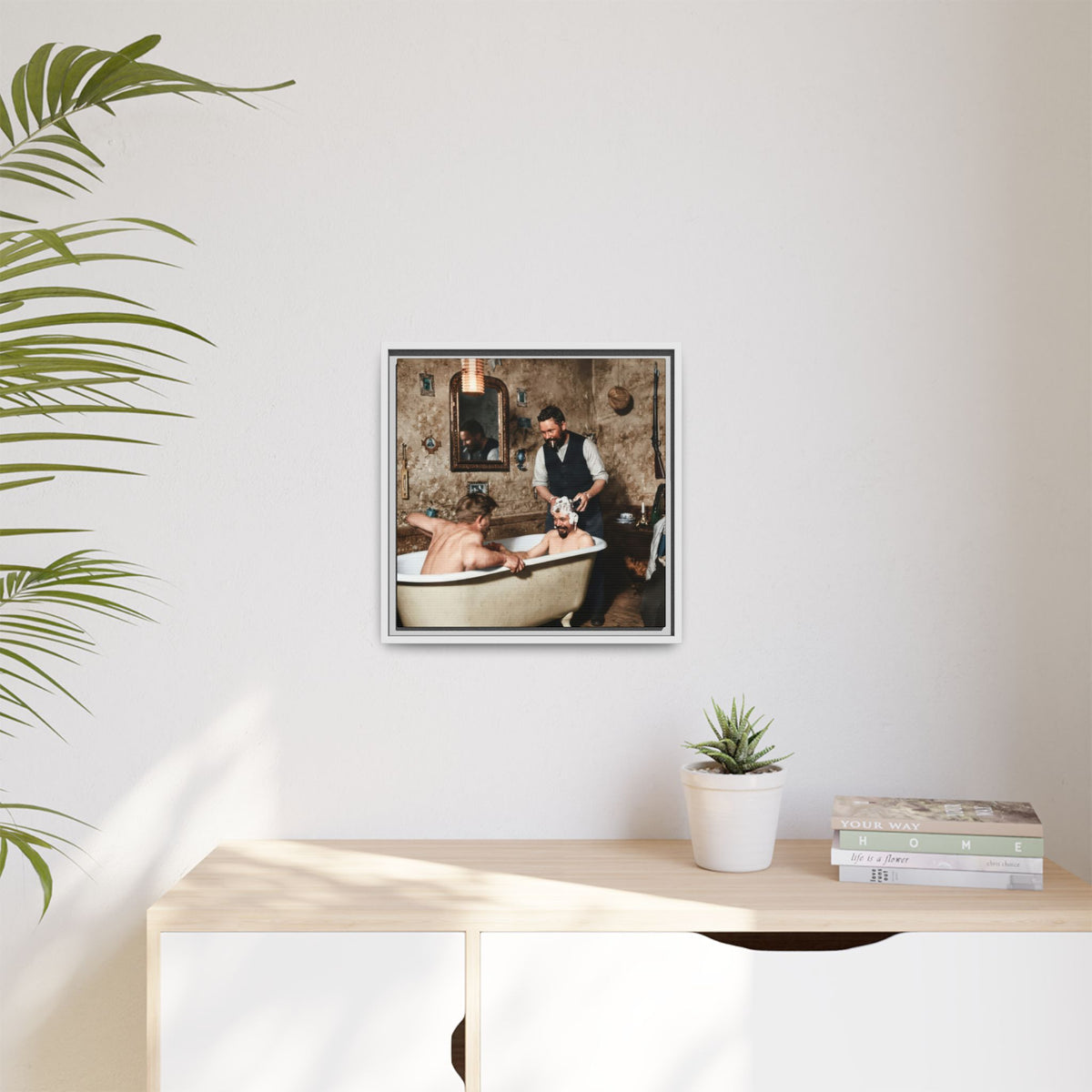 hommes 031 | Framed Vintage Photo - Matte Canvas2