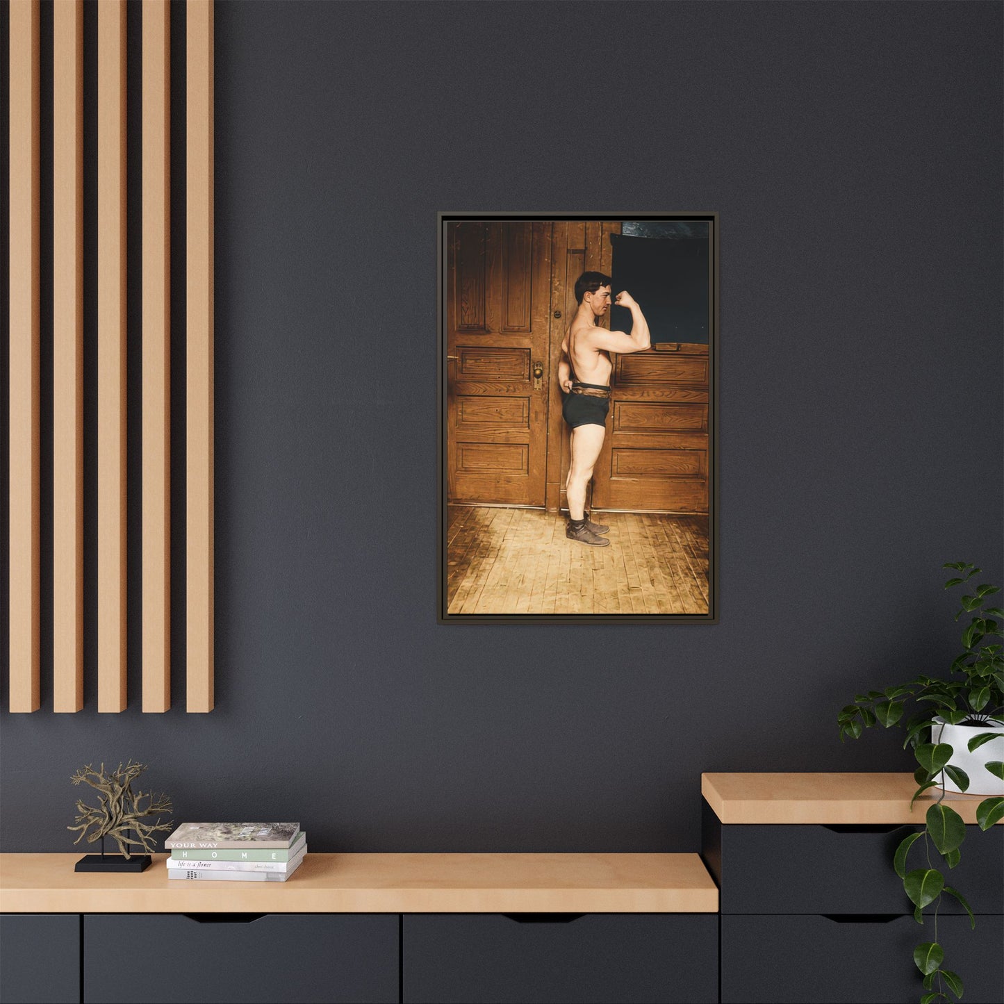 athlétisme 023 | Framed Vintage Photo - Matte Canvas