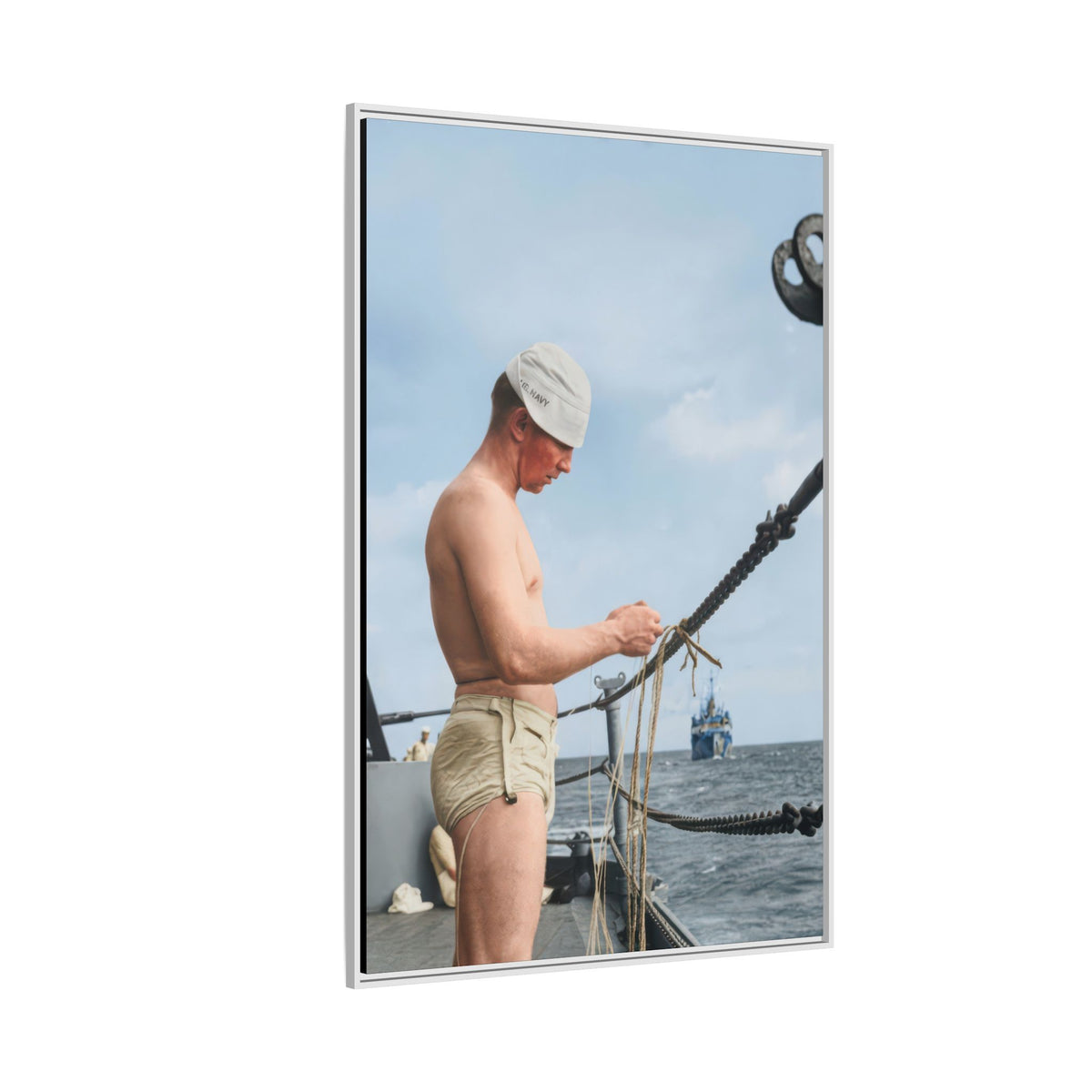 celibataire 043 | Framed Vintage Photo - Matte Canvas