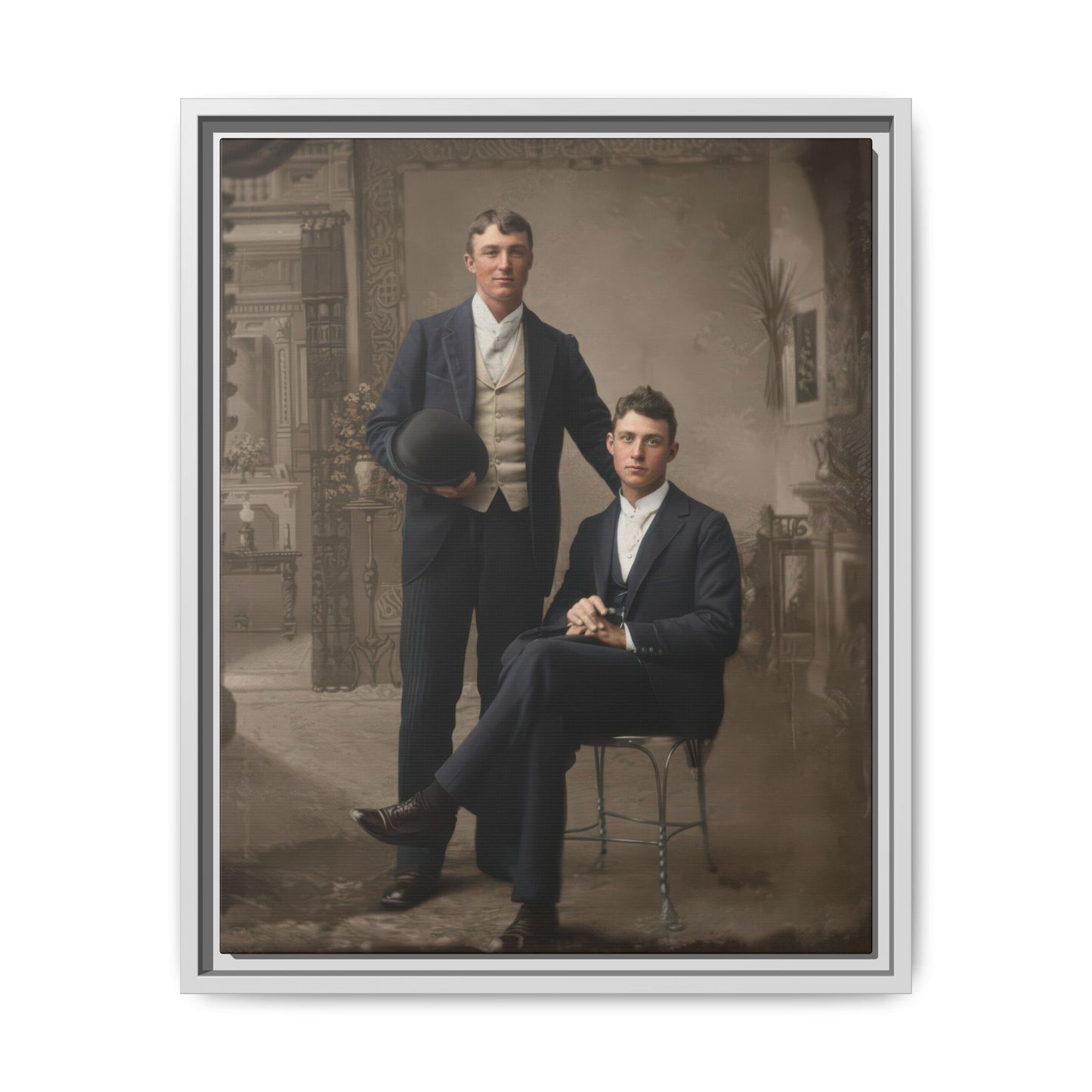 paire 149 | Framed Vintage Photo - Matte Canvas