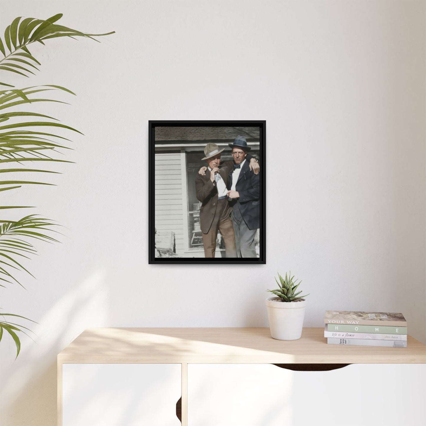 paire 041 | Framed Vintage Photo - Matte Canvas