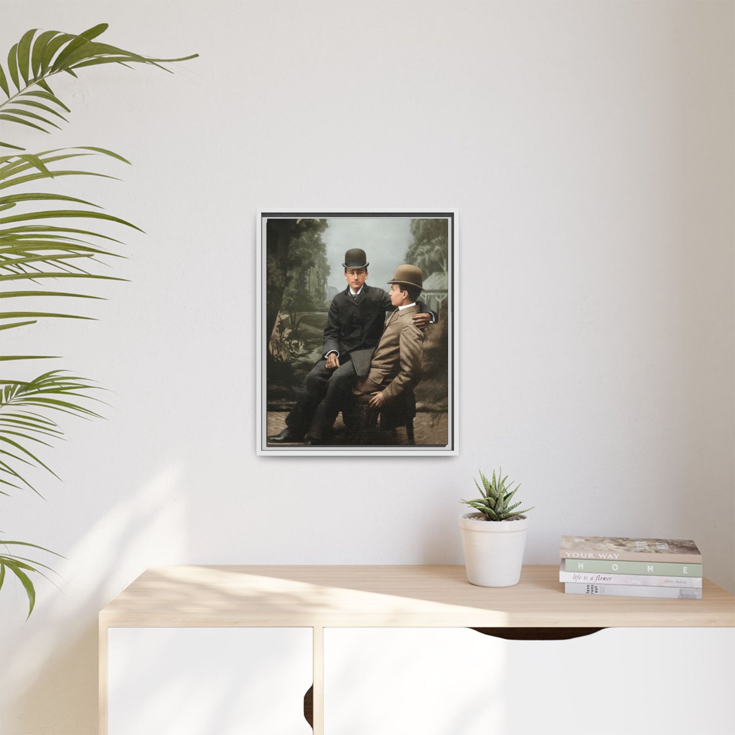 paire 027 | Framed Vintage Photo - Matte Canvas