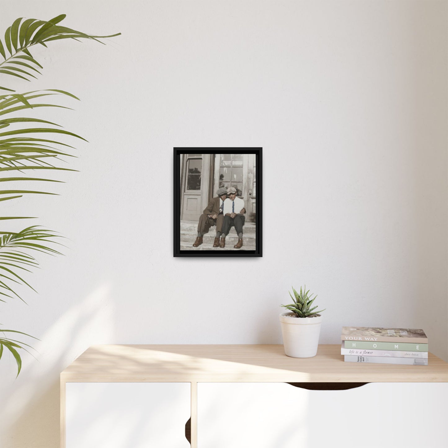 paire 057 | Framed Vintage Photo - Matte Canvas