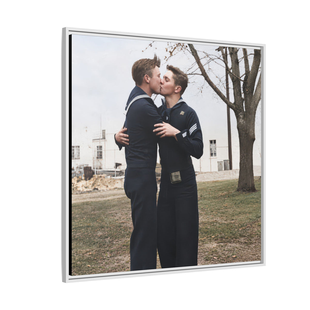 paire 034 | Framed Vintage Photo - Matte Canvas