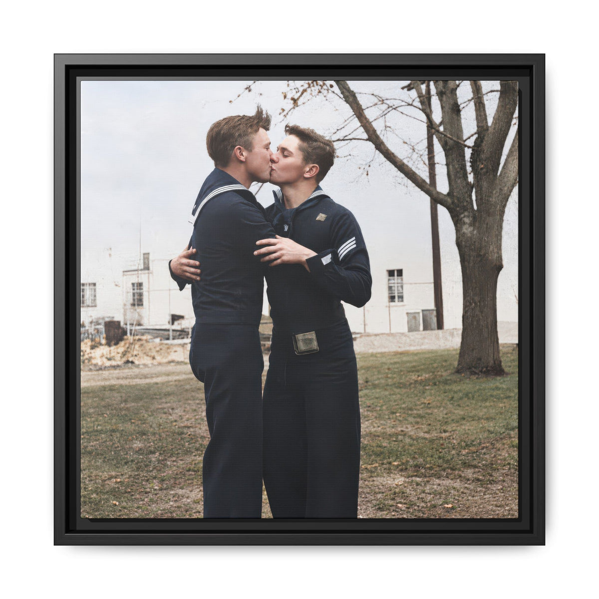 paire 034 | Framed Vintage Photo - Matte Canvas