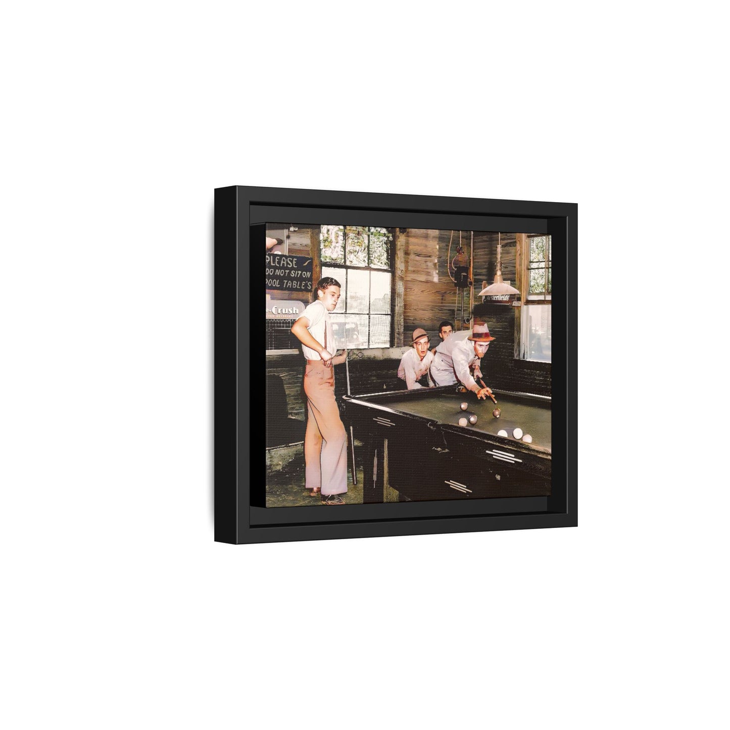 hommes 024 | Framed Vintage Photo - Matte Canvas