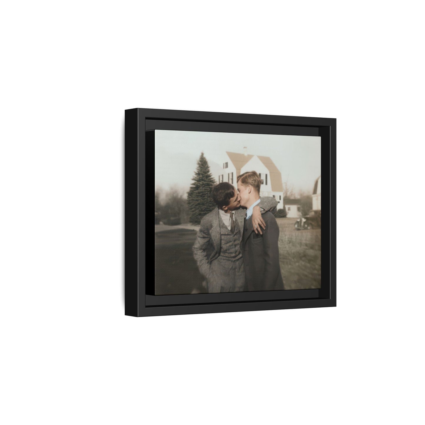 paire 005 | Framed Vintage Photo - Matte Canvas