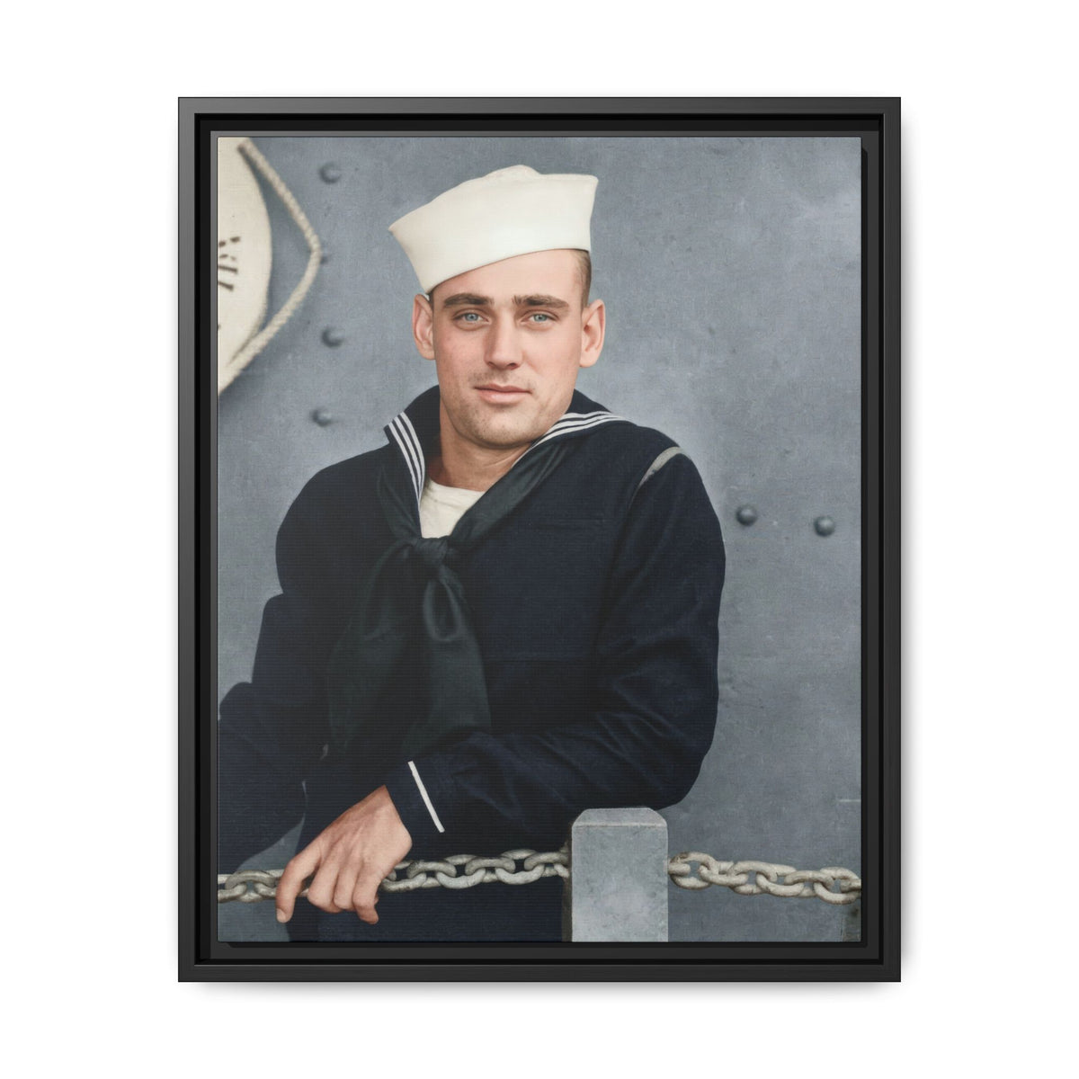 celibataire 023 | Framed Vintage Photo - Matte Canvas