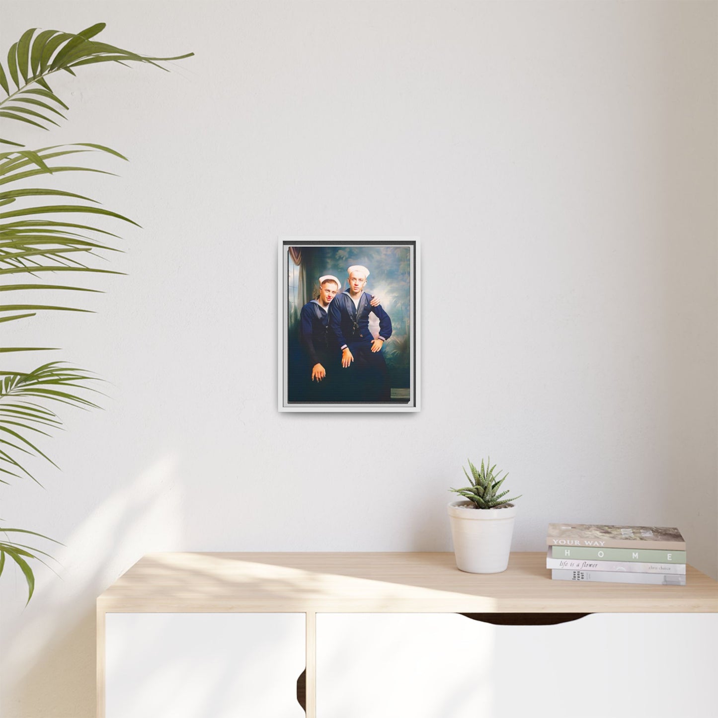 paire 017 | Framed Vintage Photo - Matte Canvas