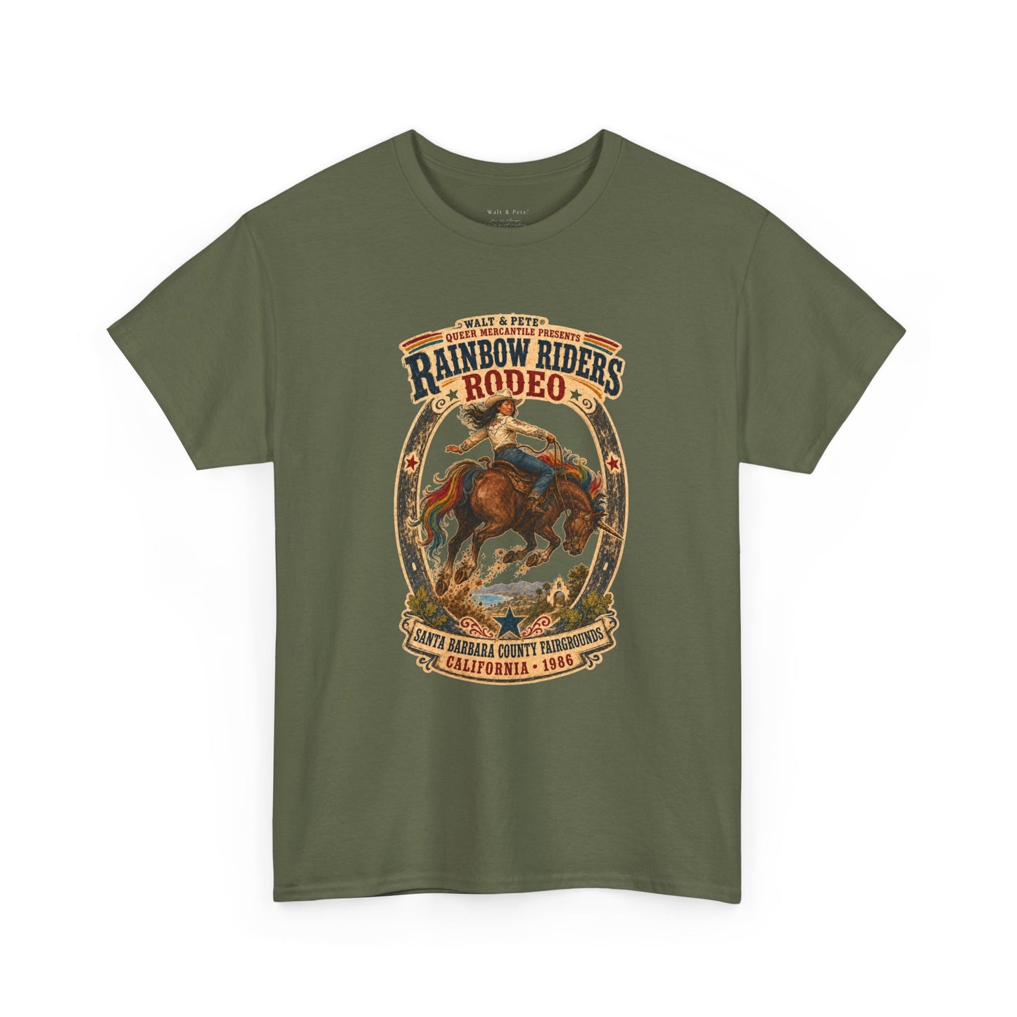 Copy of Copy of Rainbow Riders Rodeo Arizona 1972 Pride T-Shirt | Queer Cowgirl Tee