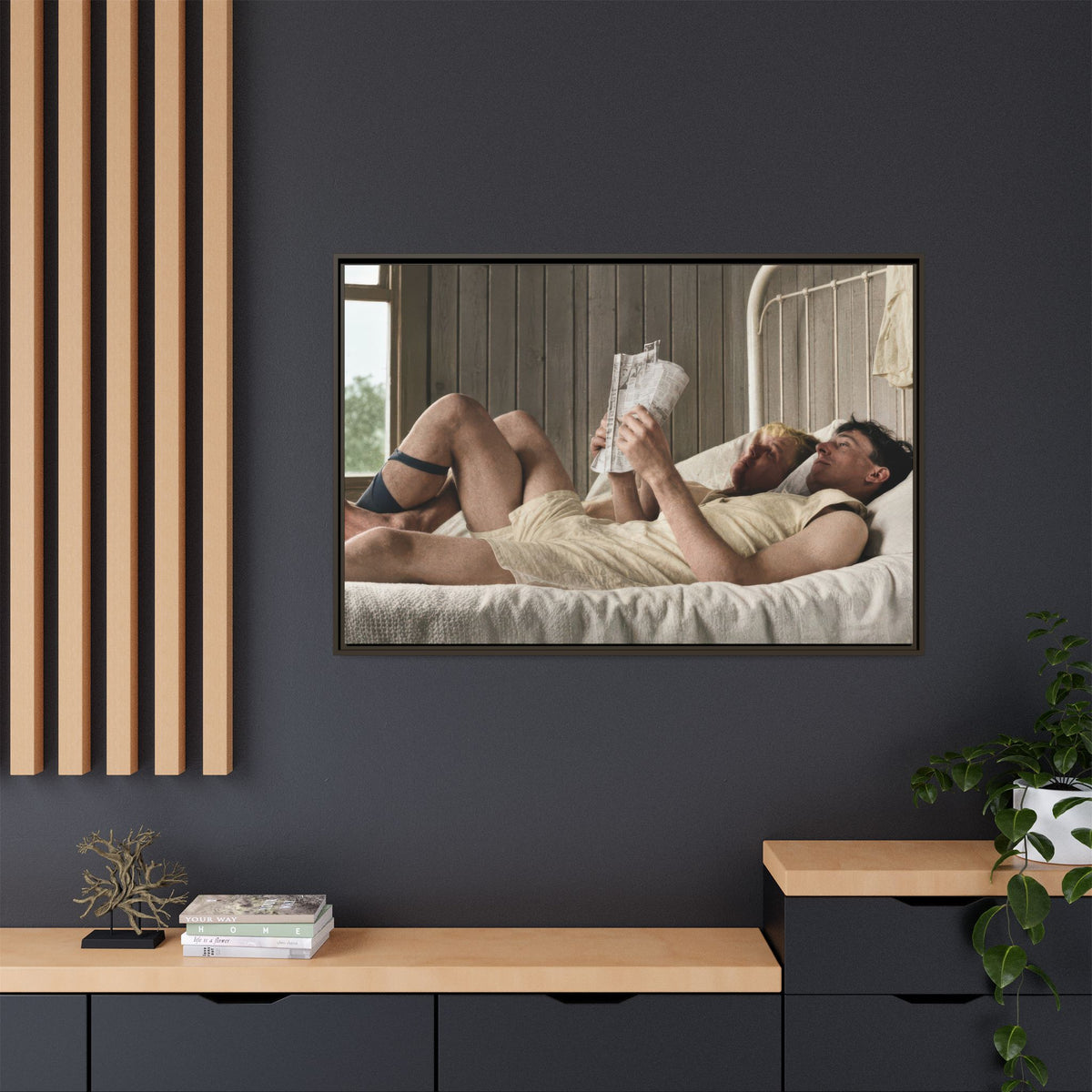 paire 160 | Framed Vintage Photo - Matte Canvas