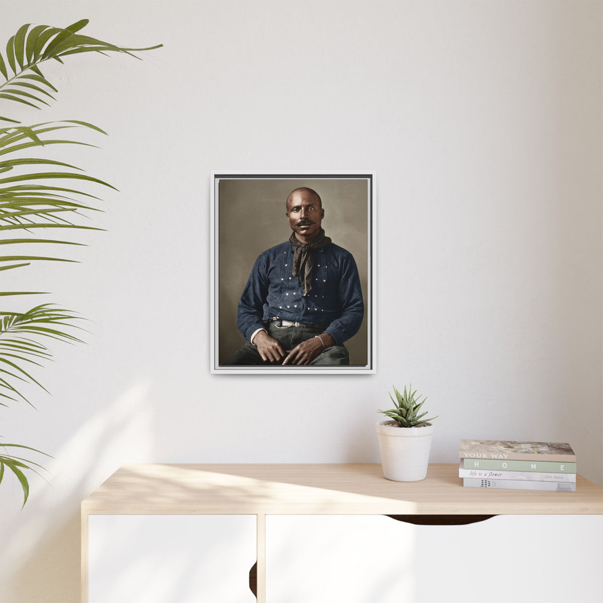 celibataire 017 | Framed Vintage Photo - Matte Canvas