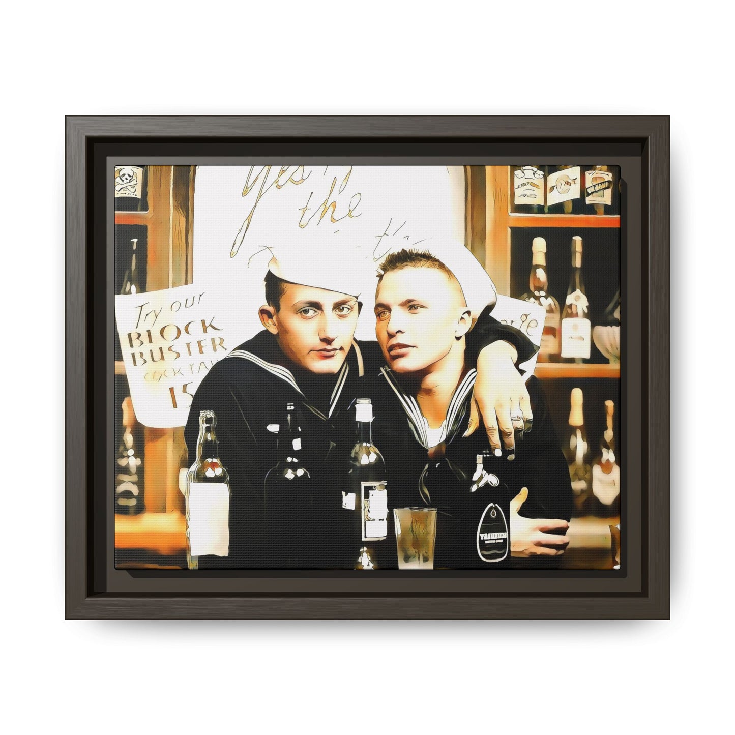 paire 048 | Framed Vintage Photo - Matte Canvas