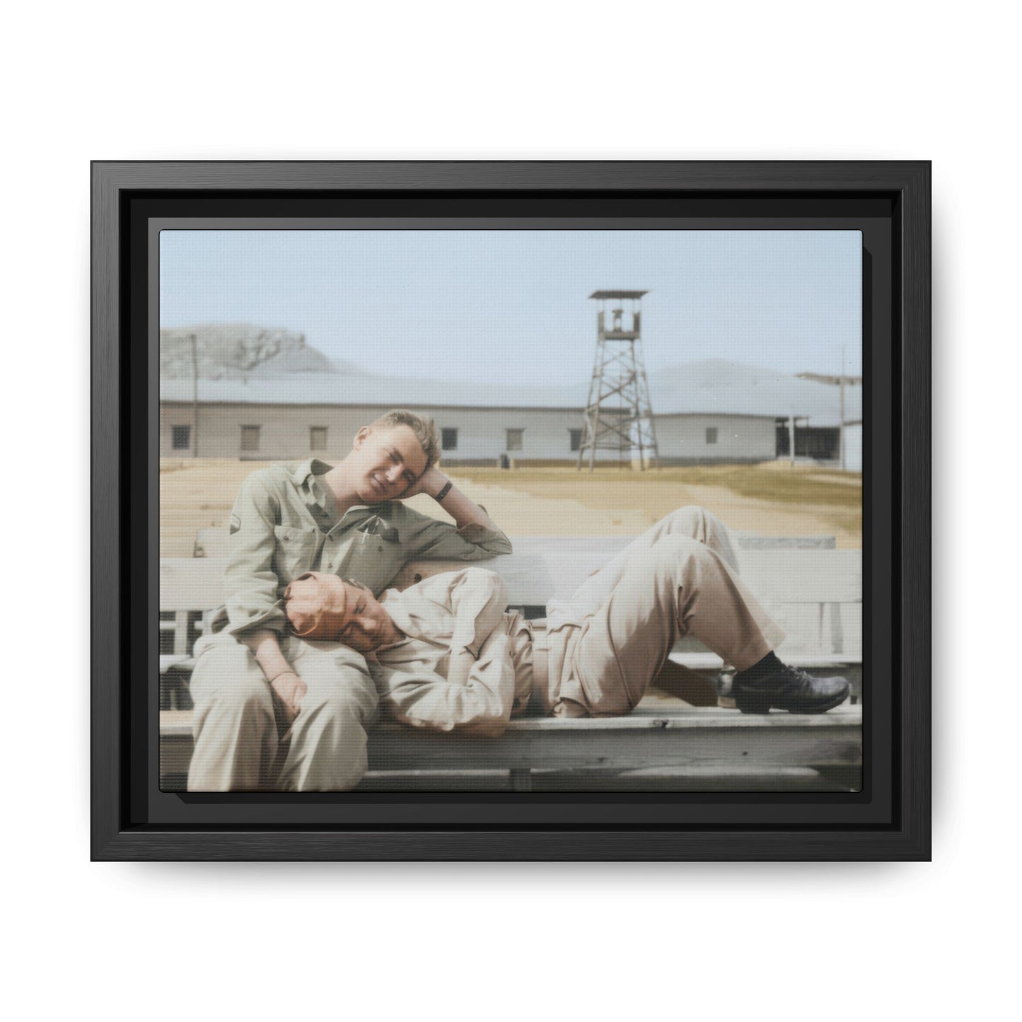 paire 096 | Framed Vintage Photo - Matte Canvas