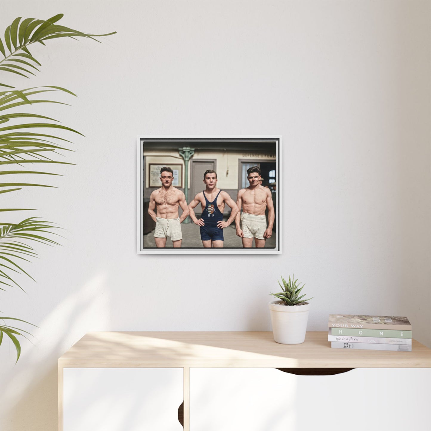 athlétisme 043 | Framed Vintage Photo - Matte Canvas