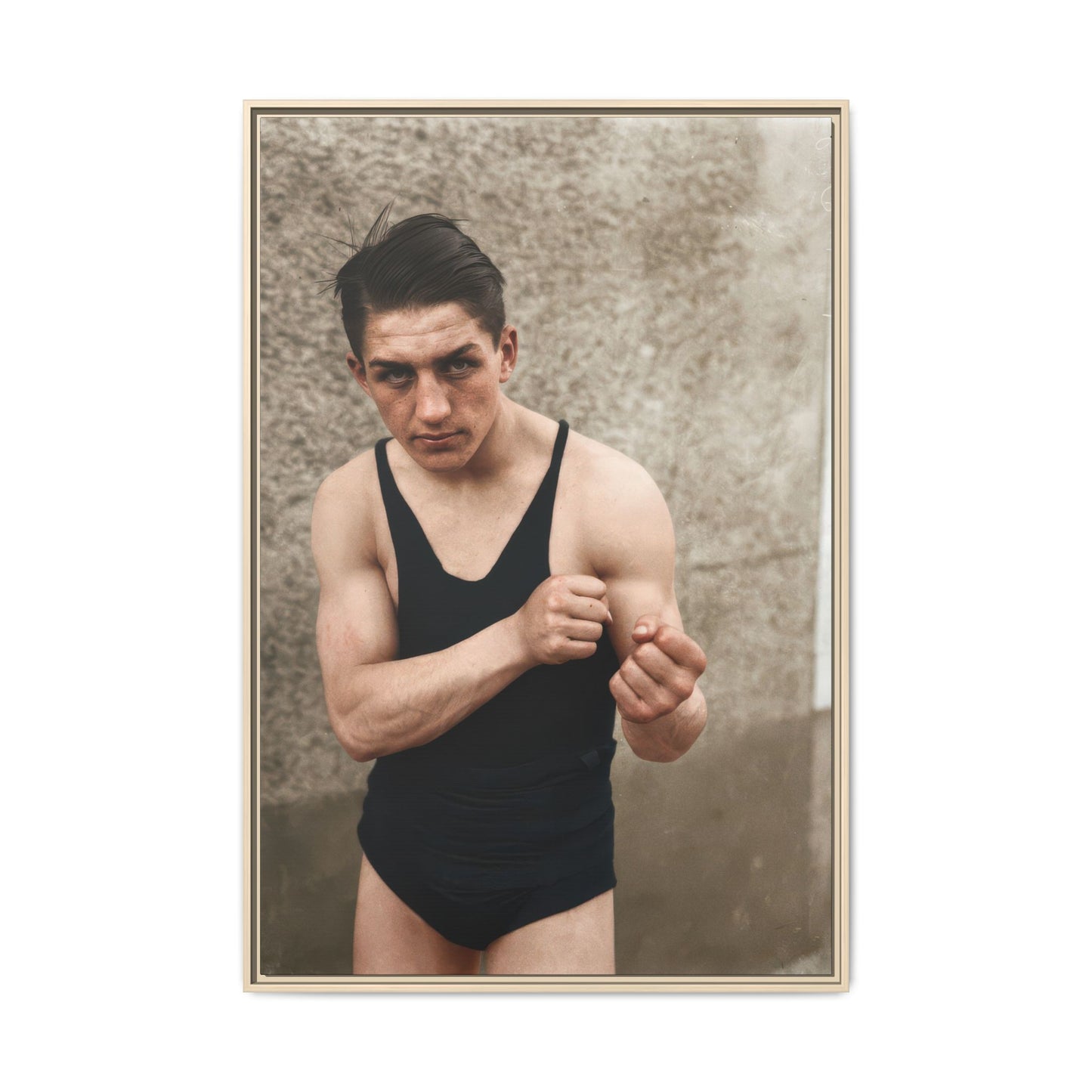 athlétisme 048 | Framed Vintage Photo - Matte Canvas