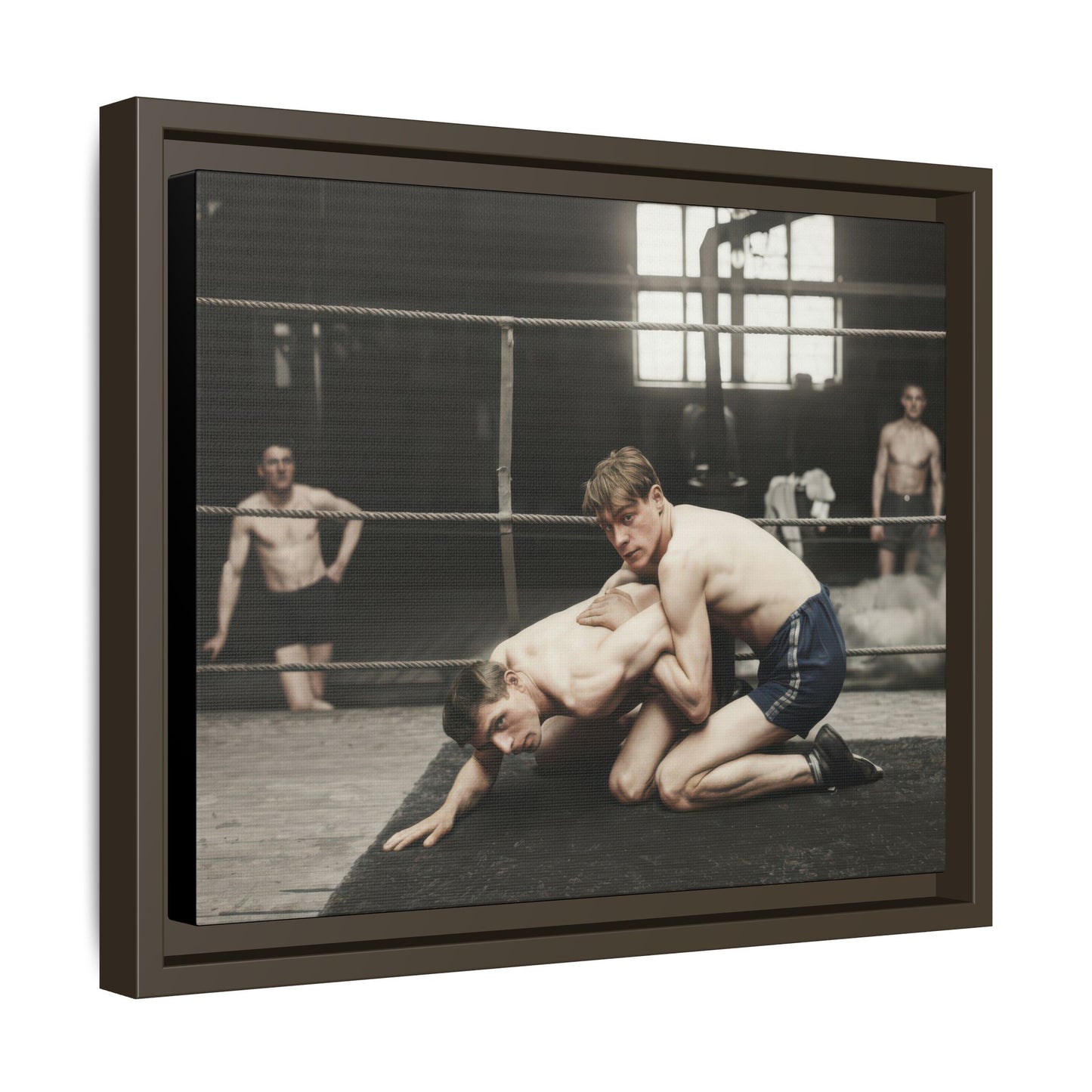 athlétisme 005 | Framed Vintage Photo - Matte Canvas