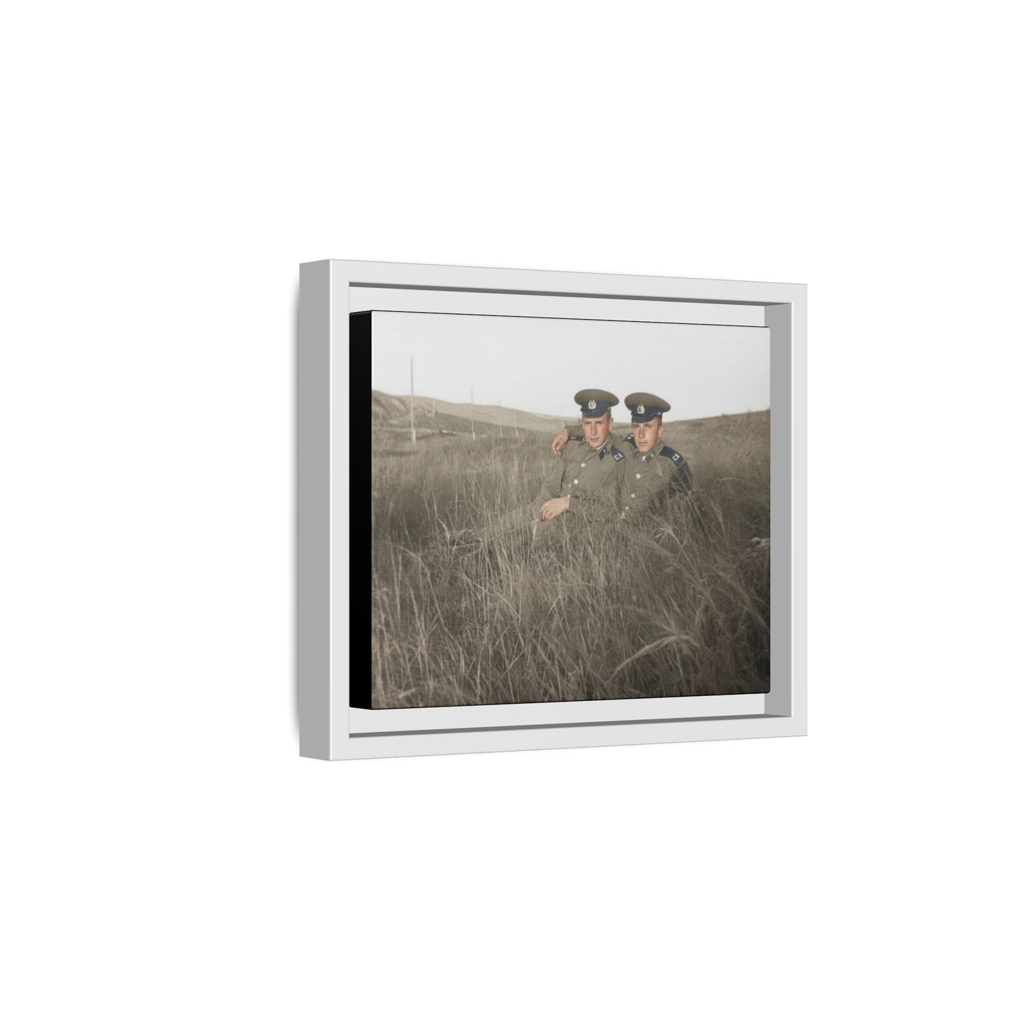 paire 082 | Framed Vintage Photo - Matte Canvas