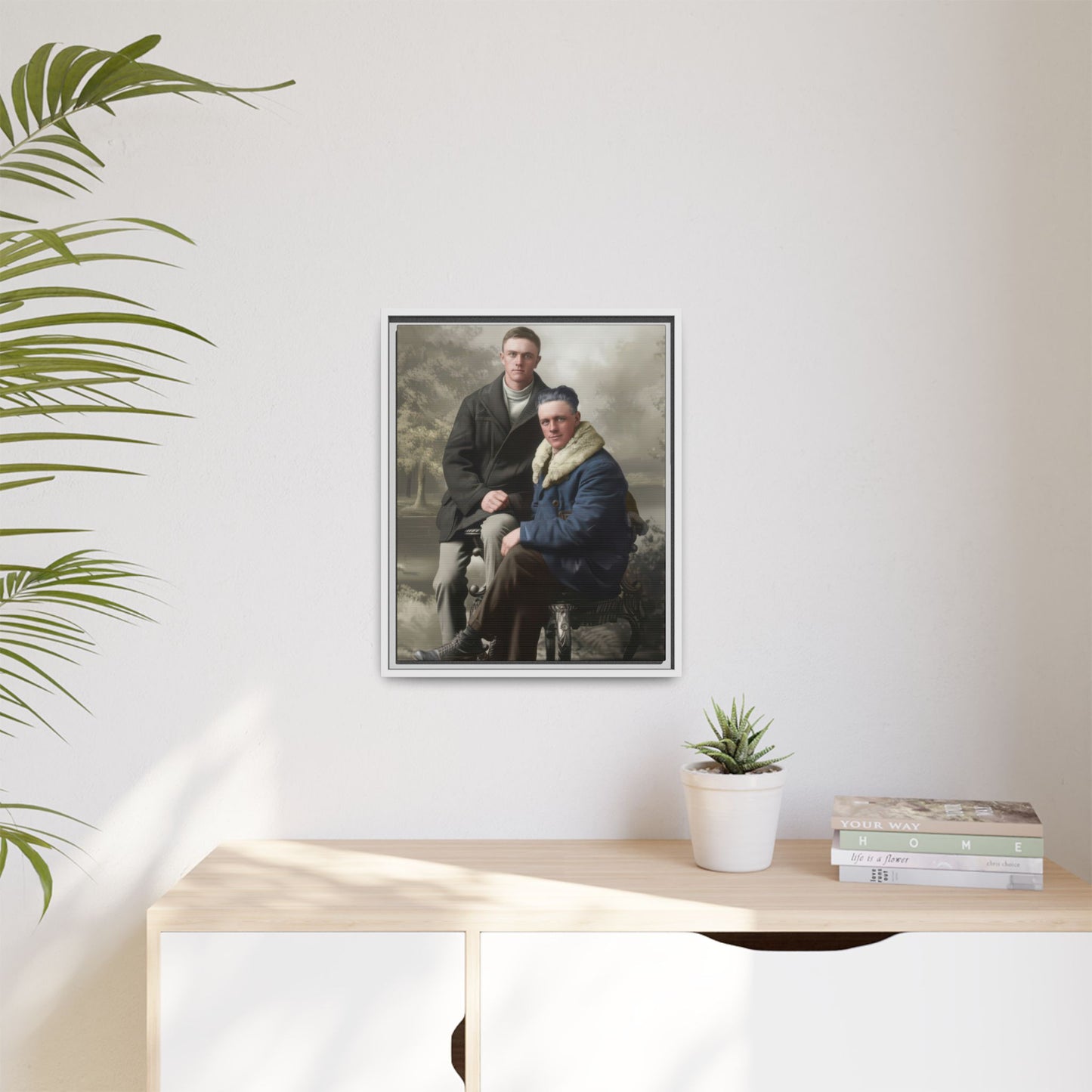 paire 086 | Framed Vintage Photo - Matte Canvas