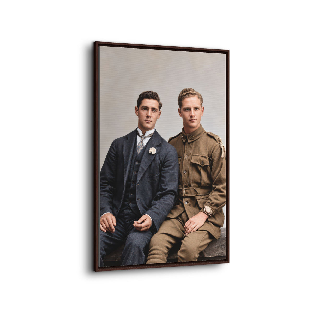 paire 169 | Framed Vintage Photo - Matte Canvas