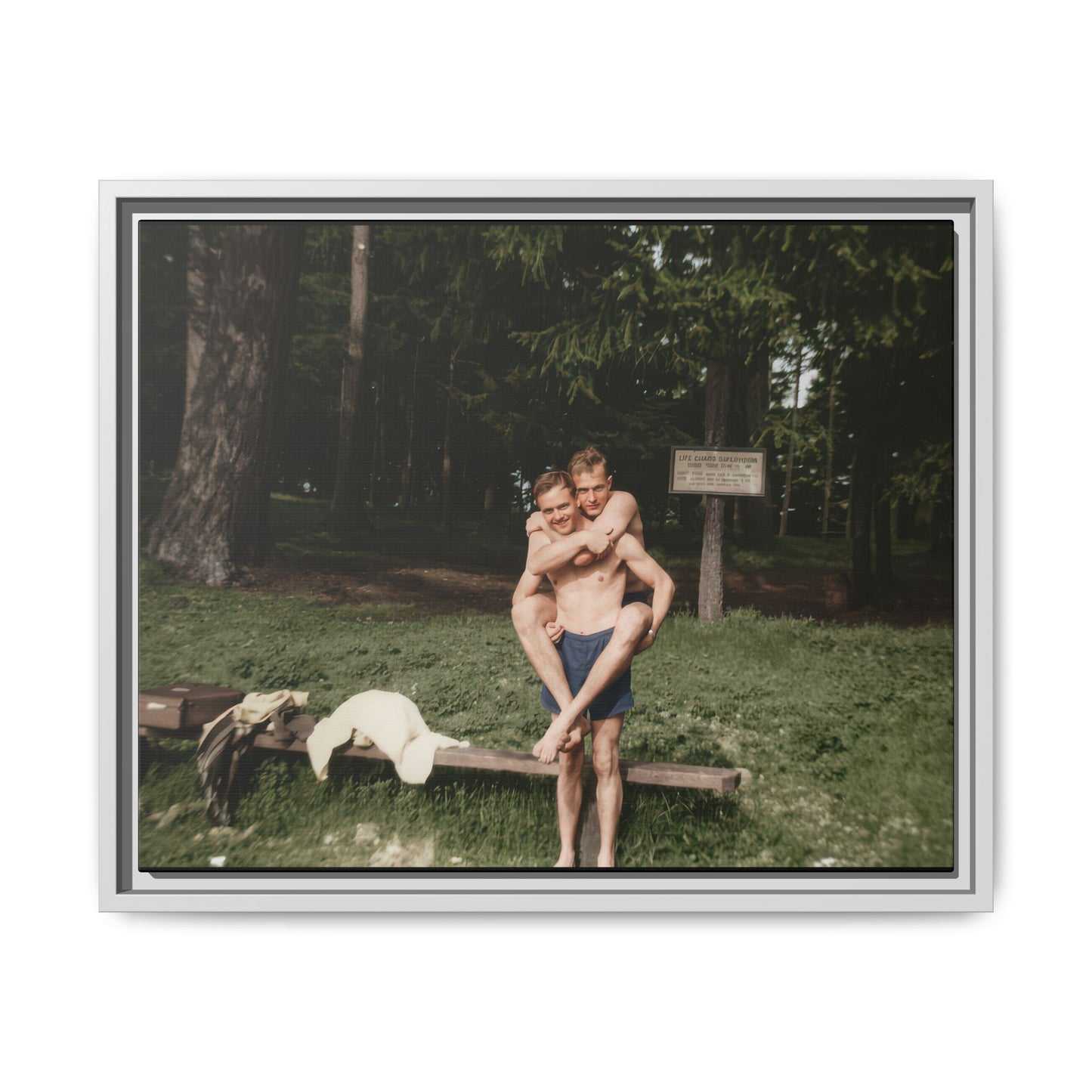 nager 009 | Framed Vintage Photo - Matte Canvas