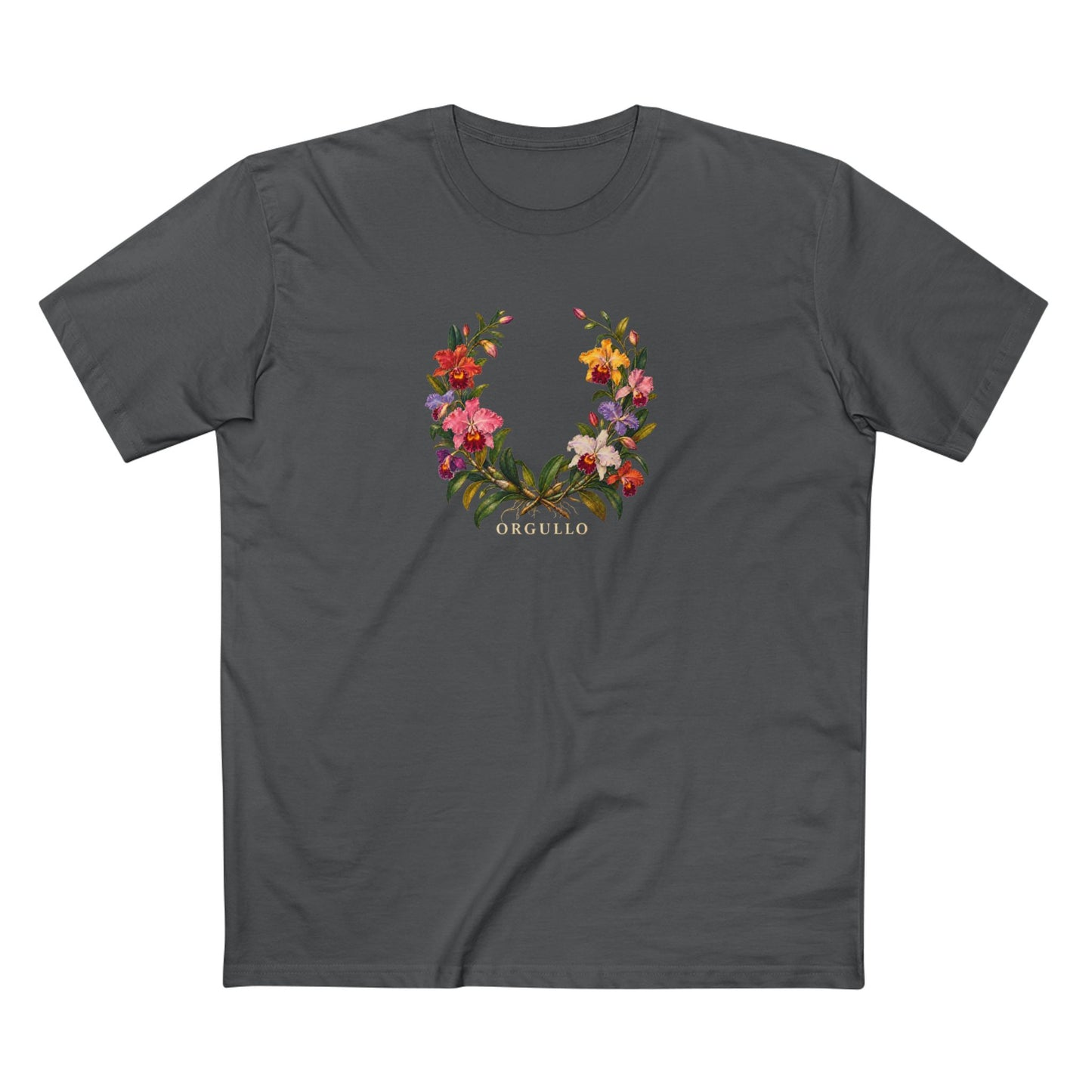 Orgullo Colombian Cattleya Orchid Pride T-Shirt | LGBTQ Botanical Tee