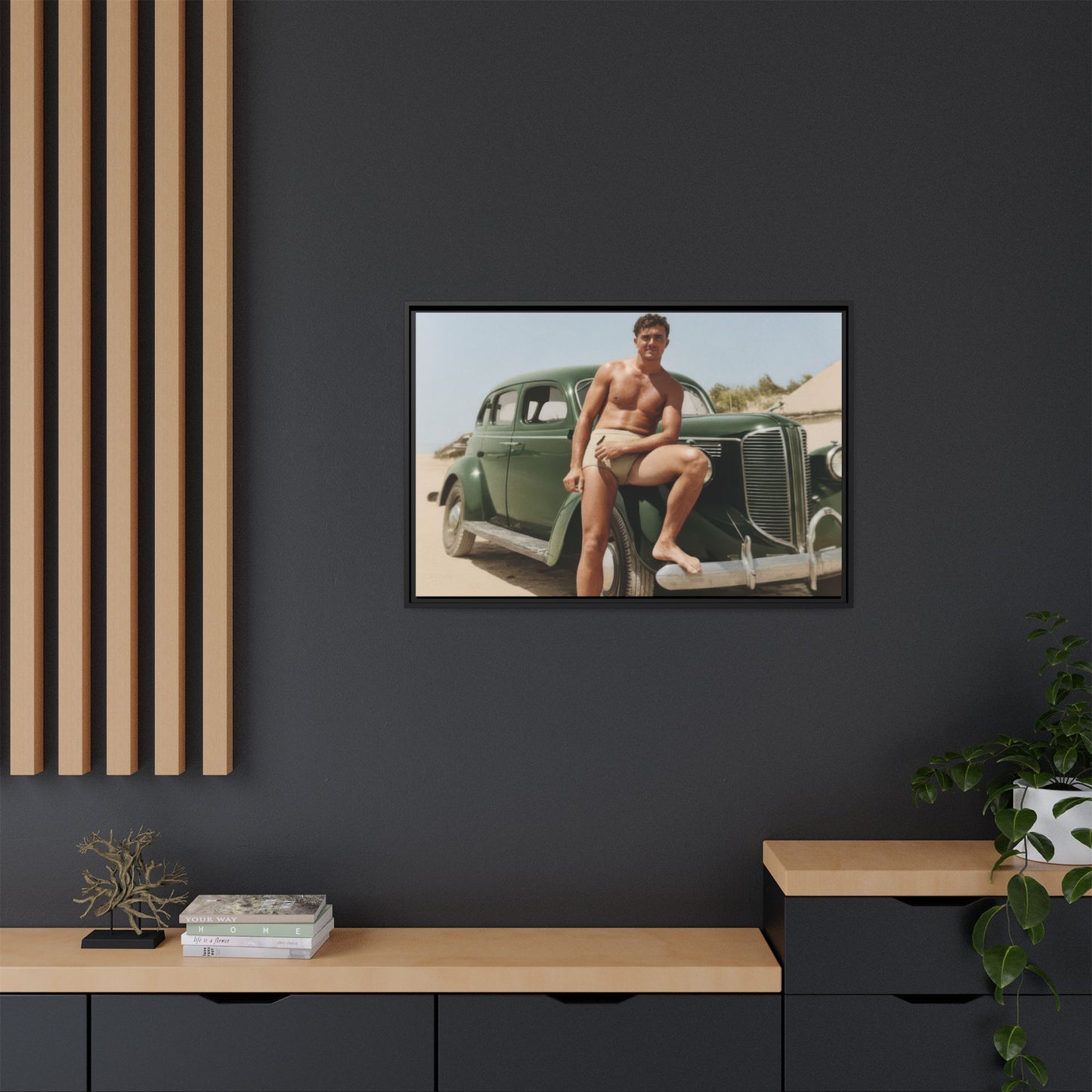 nager 022 | Framed Vintage Photo - Matte Canvas